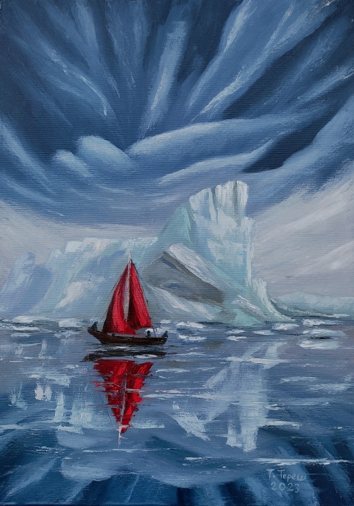 Tetiana Teresh, Sailboat Painting Alaska Tetiana Teresh, Sailboat Painting Alaska
