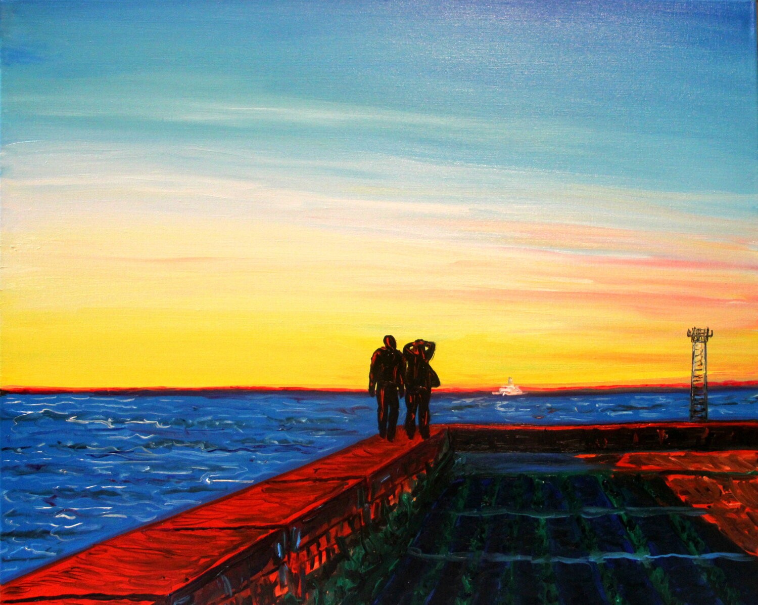 Nataliia Krykun, Sunset on the sea - only together Nataliia Krykun, Sunset on the sea - only together