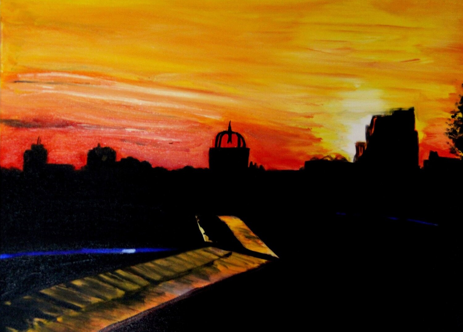 Nataliia Krykun, Sunset in the city Nataliia Krykun, Sunset in the city