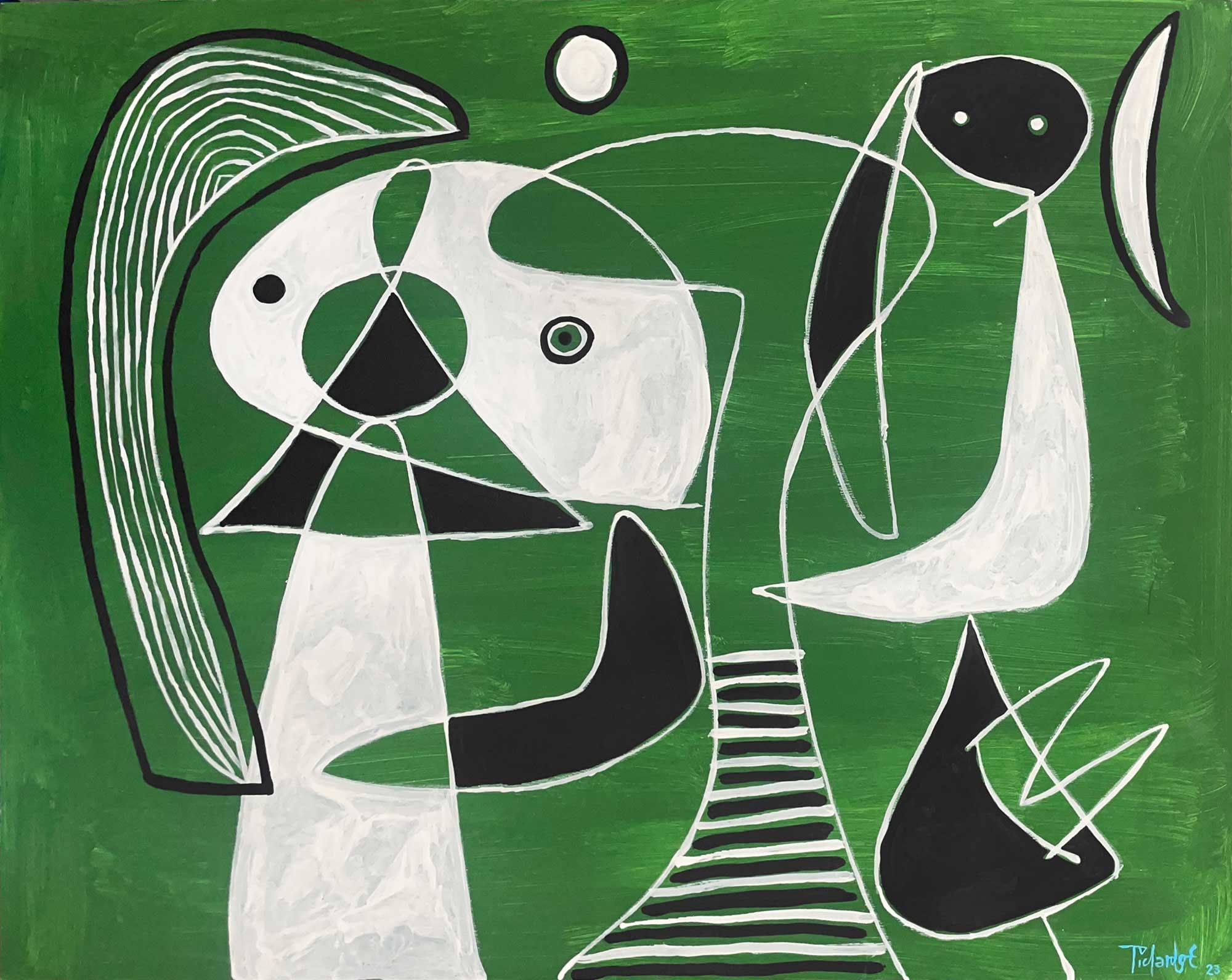 Enrique Pichardo, Personajes en fondo verde Enrique Pichardo, Personajes en fondo verde