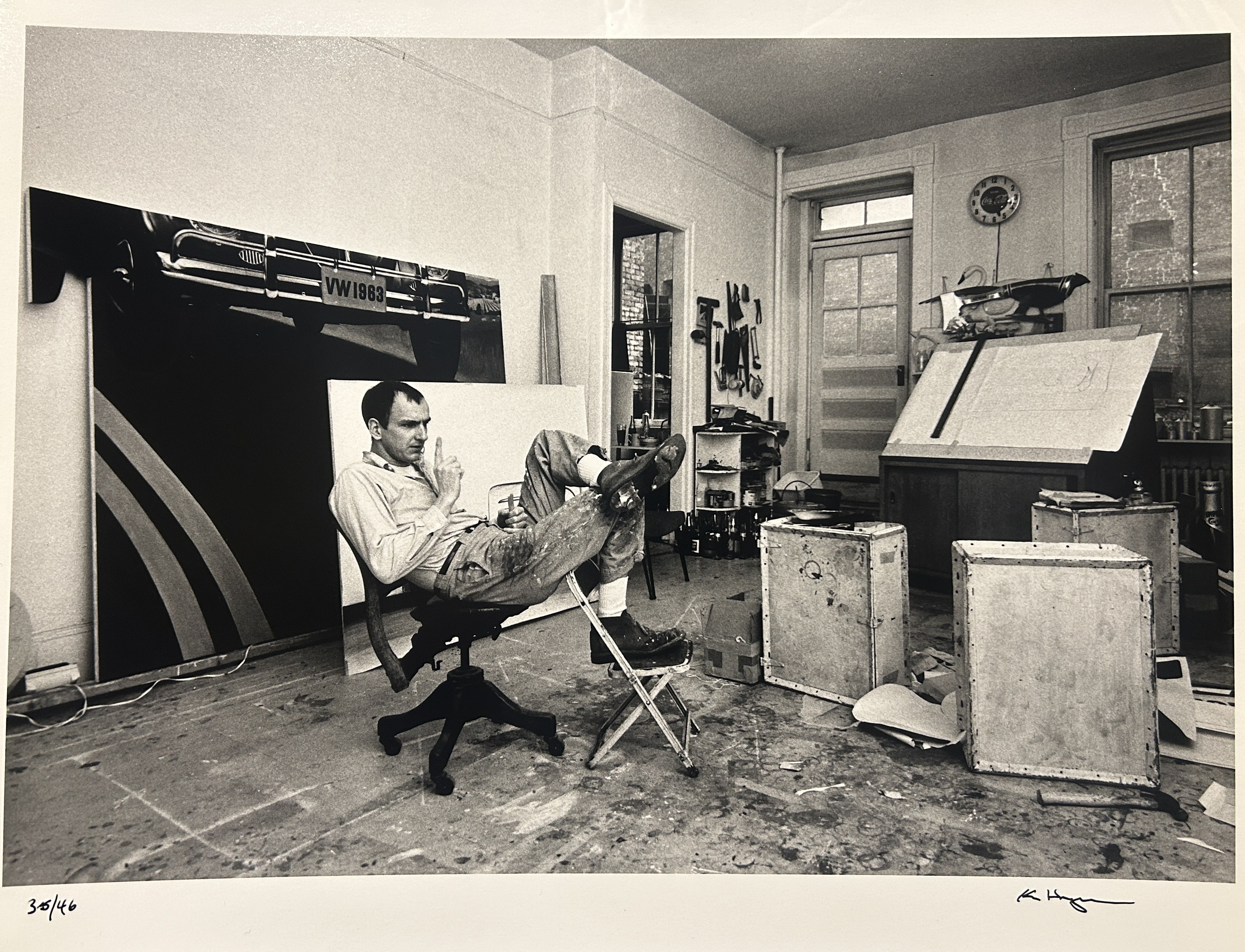 Ken Heyman, Tom Wesselmann in Studio, 1964 Ken Heyman, Tom Wesselmann in Studio, 1964