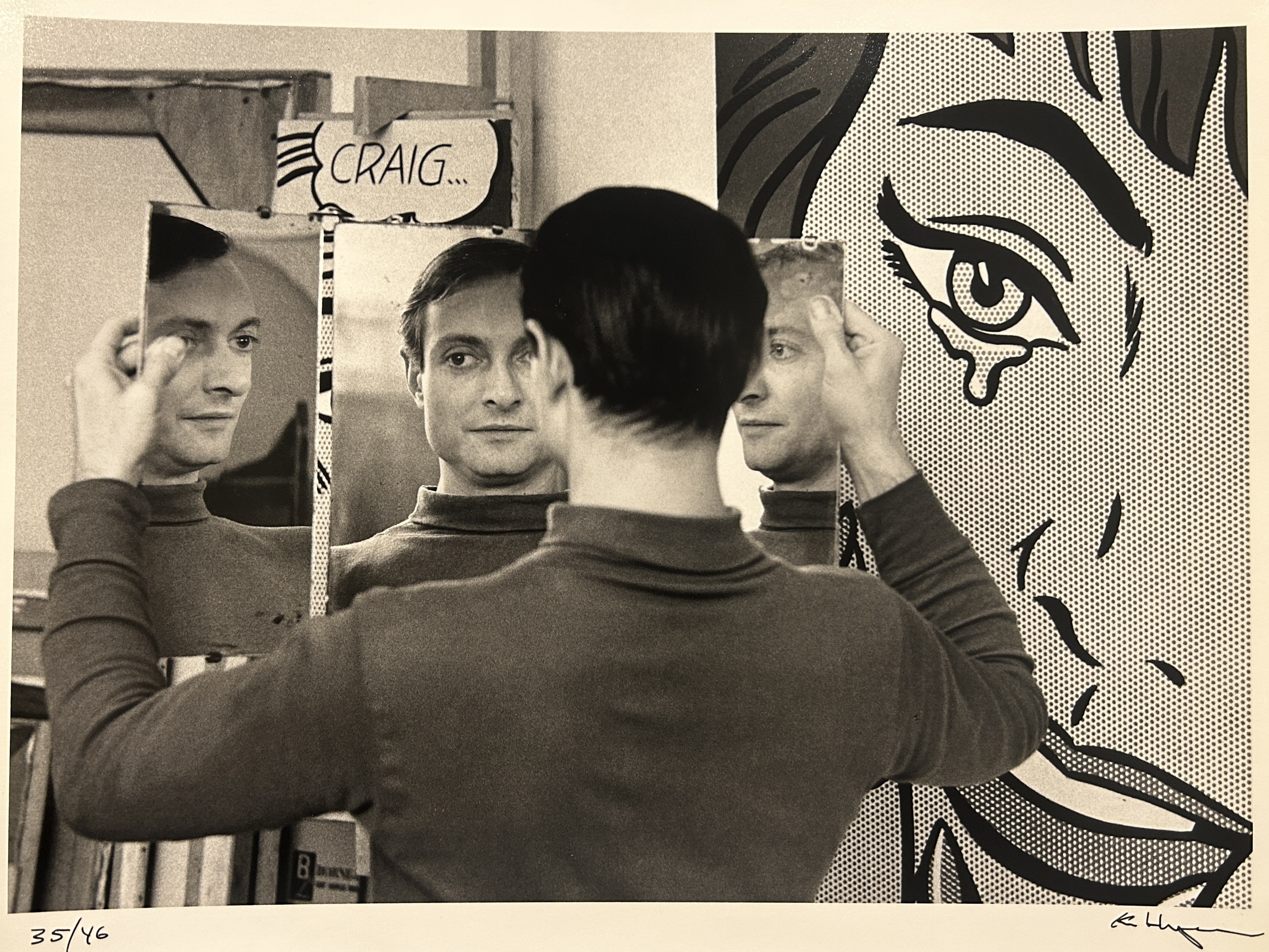 Ken Heyman, Roy Lichtenstein in Mirror, 1964 Ken Heyman, Roy Lichtenstein in Mirror, 1964
