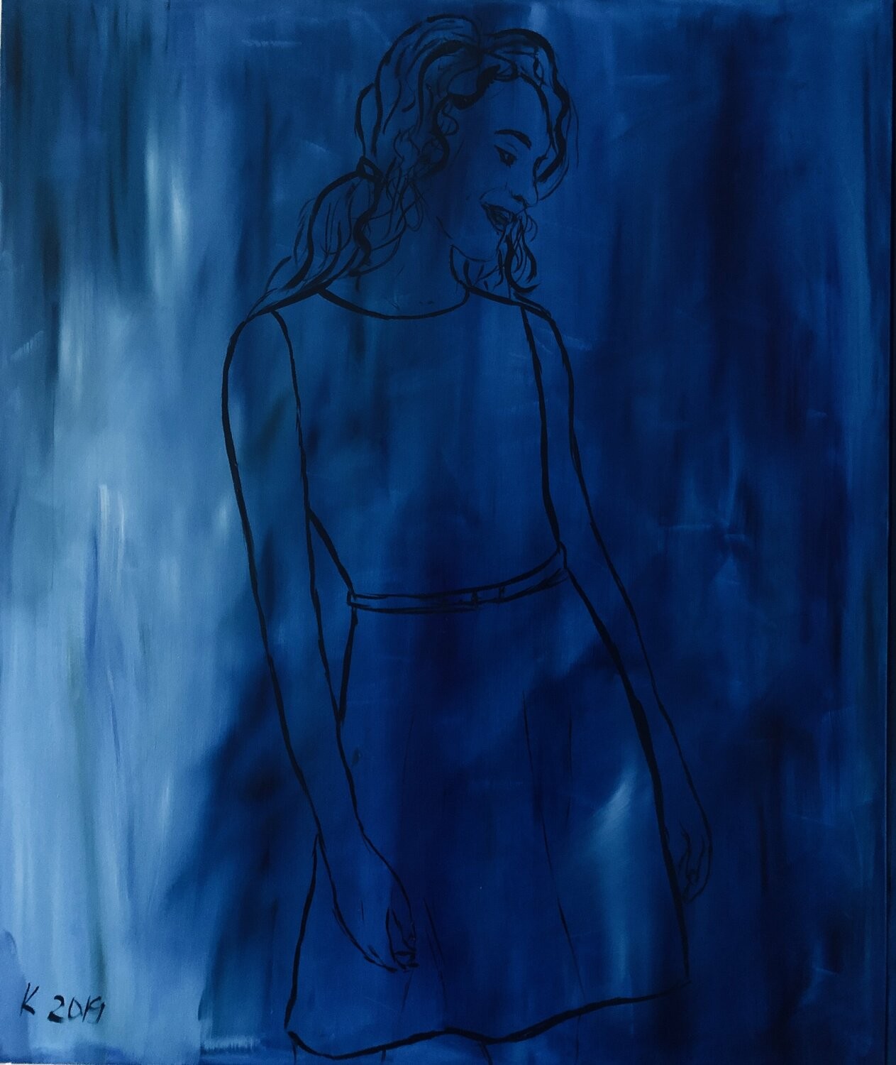 Nataliia Krykun, Lady in blue Nataliia Krykun, Lady in blue