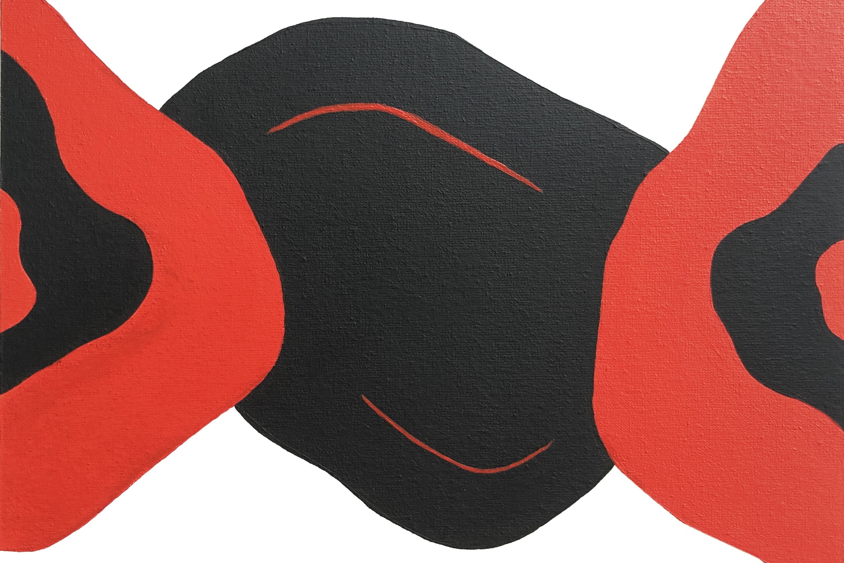 Nataliia Krykun, Love abstract geometric, Red black white Nataliia Krykun, Love abstract geometric, Red black white