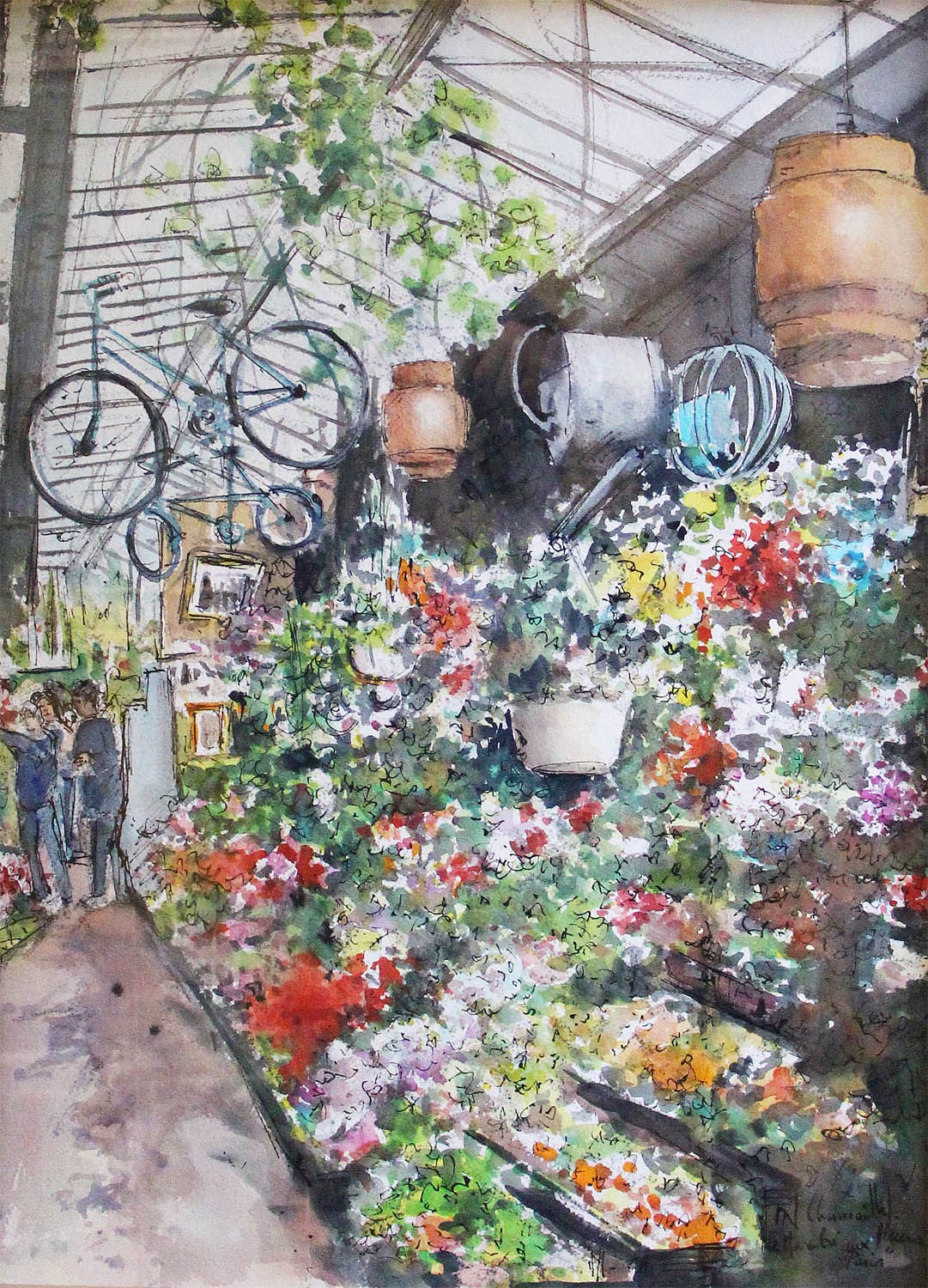 Daniel Chamaillard, Paris, marché aux fleurs Daniel Chamaillard, Paris, marché aux fleurs