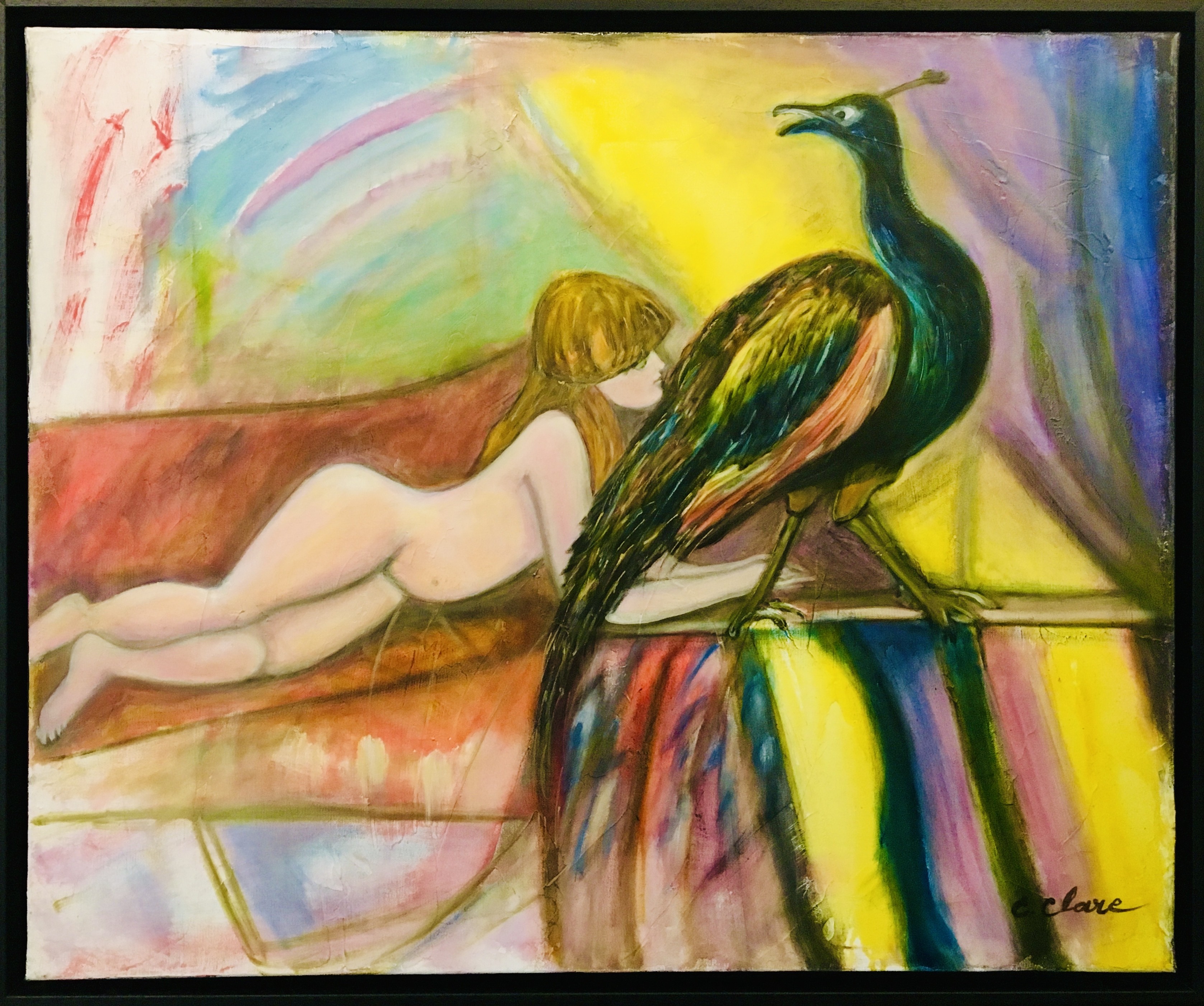 Catherine Clare, Seduction, the girl and the peacock Catherine Clare, Seduction, the girl and the peacock
