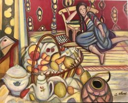 Pintura, Odalisque Hommage à Matisse, Catherine Clare
