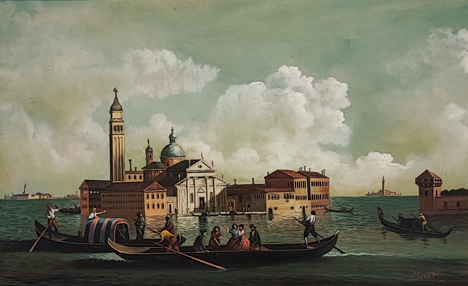 Moretti, Lagune de Venise animée Moretti, Lagune de Venise animée
