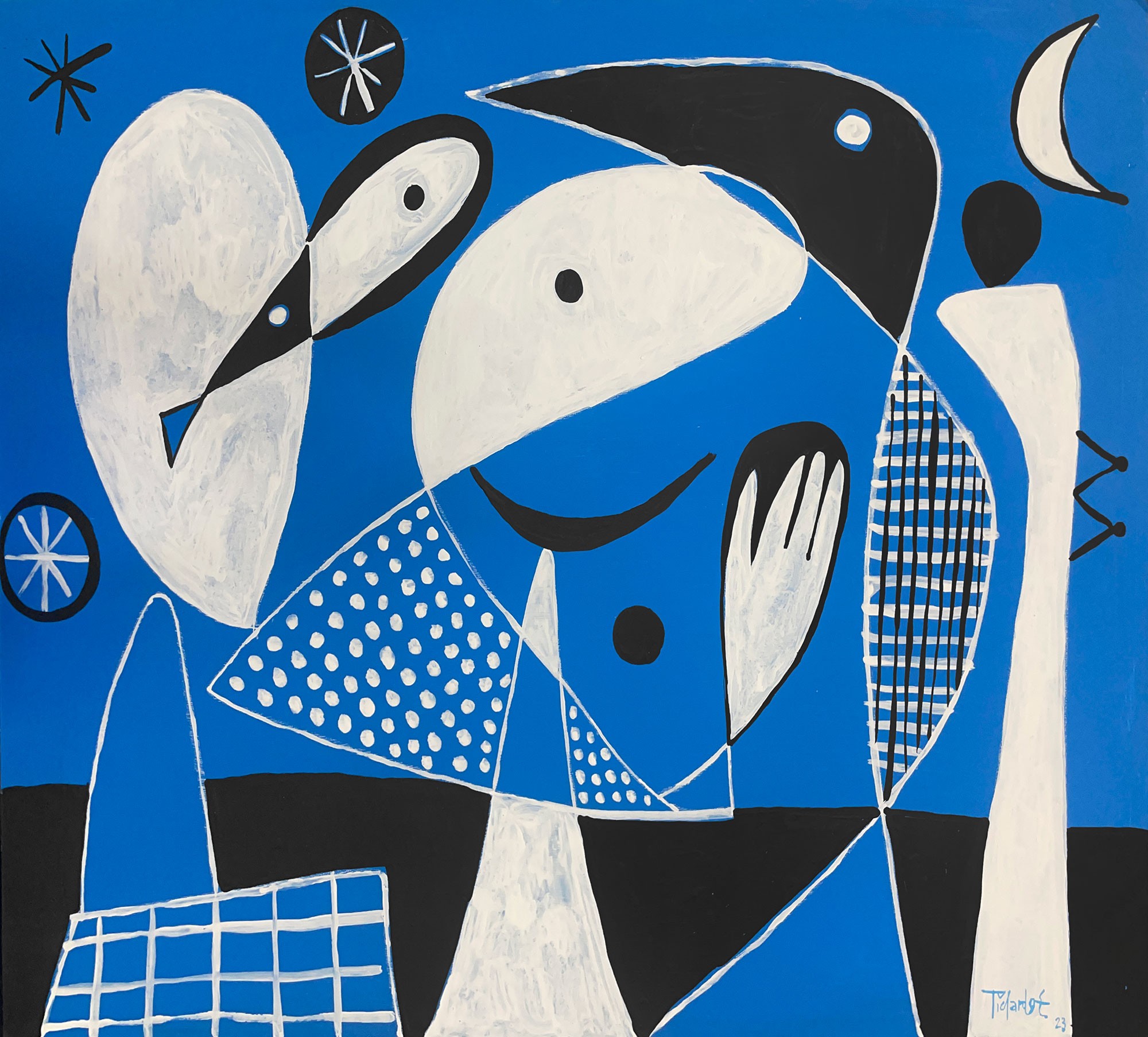 Enrique Pichardo, Personajes en azul Enrique Pichardo, Personajes en azul