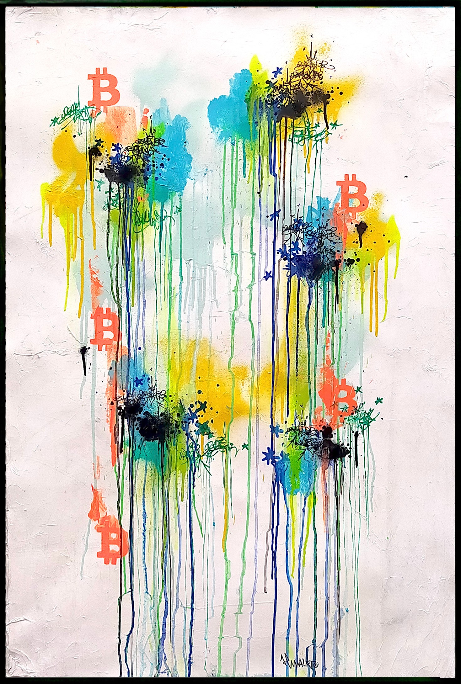 JP Malot, Bitcoin on abstract JP Malot, Bitcoin on abstract