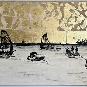 Painting, A day by the water, Katharina Hormel