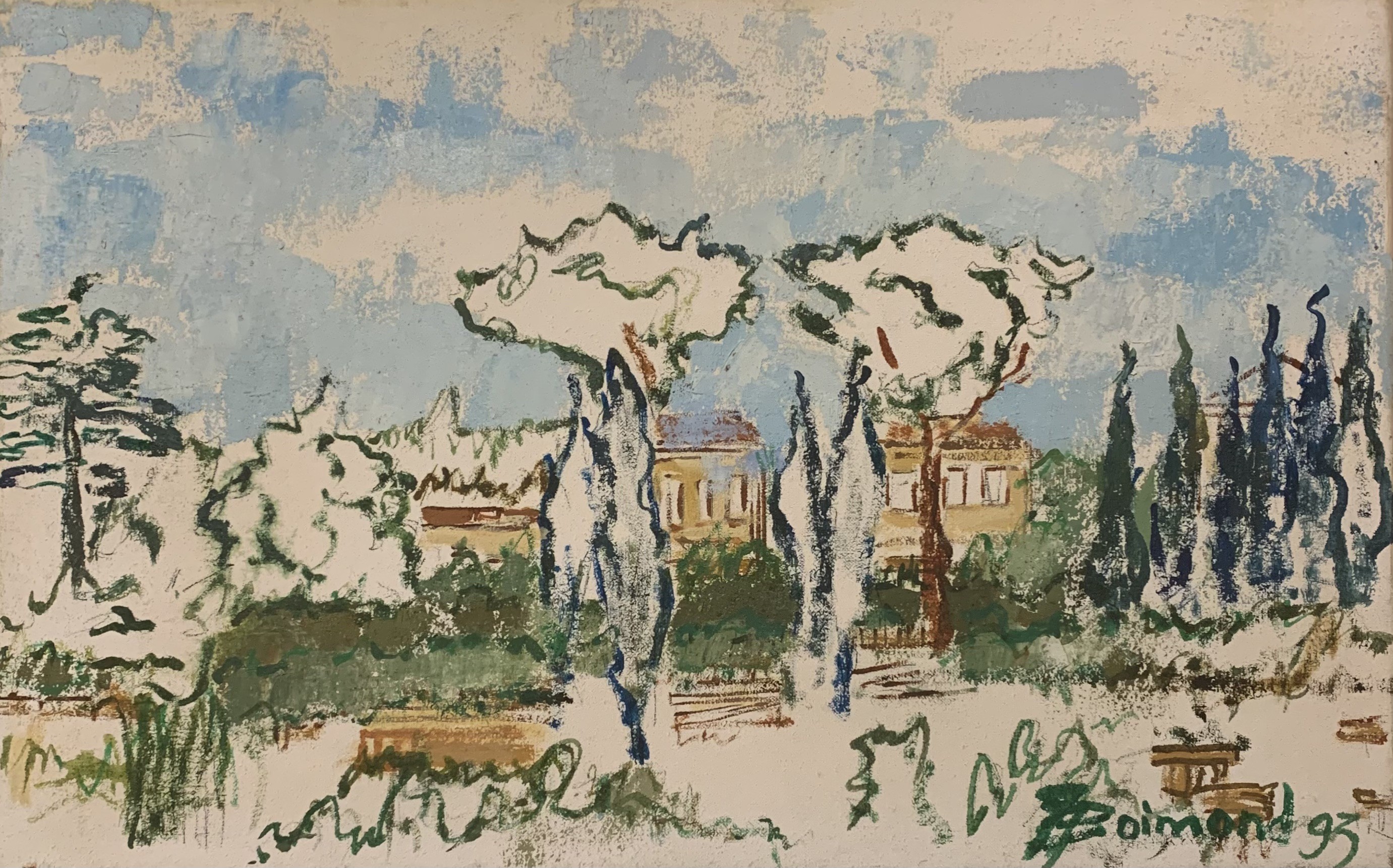Jean Jacques Boimond, Vue d'un parc Jean Jacques Boimond, Vue d'un parc