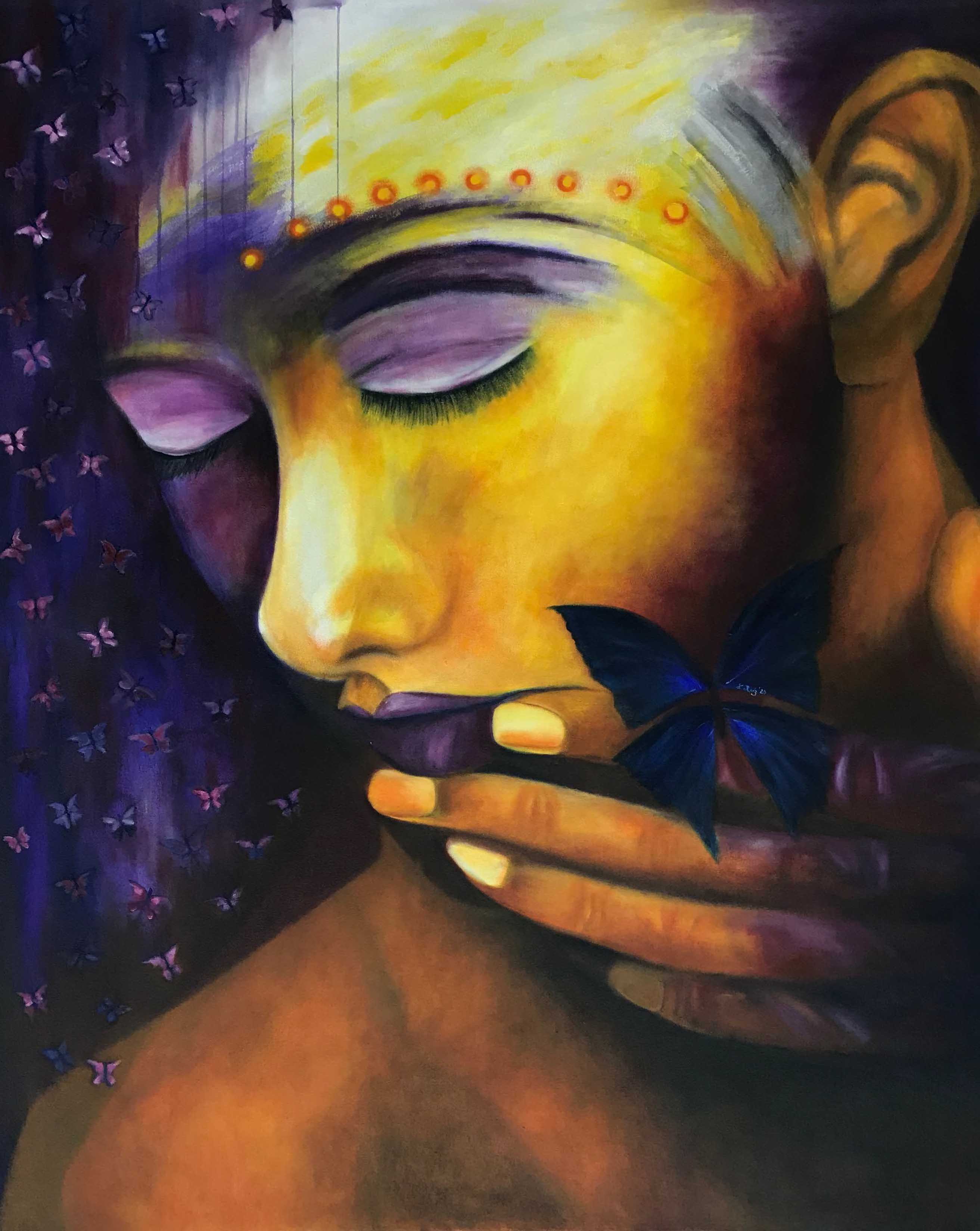 Judith Ruiz, Wings in indigo Judith Ruiz, Wings in indigo