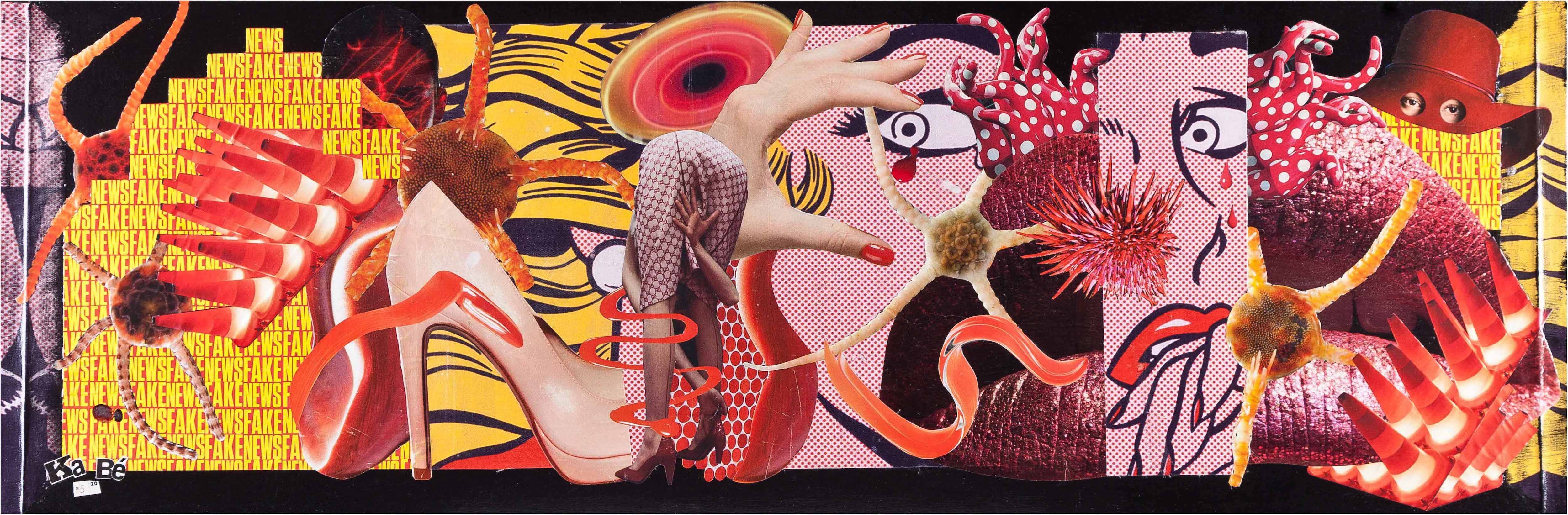 Karine Barbier (dite Ka Bé), La Rumeur - Faits de société série collage Karine Barbier (dite Ka Bé), La Rumeur - Faits de société série collage