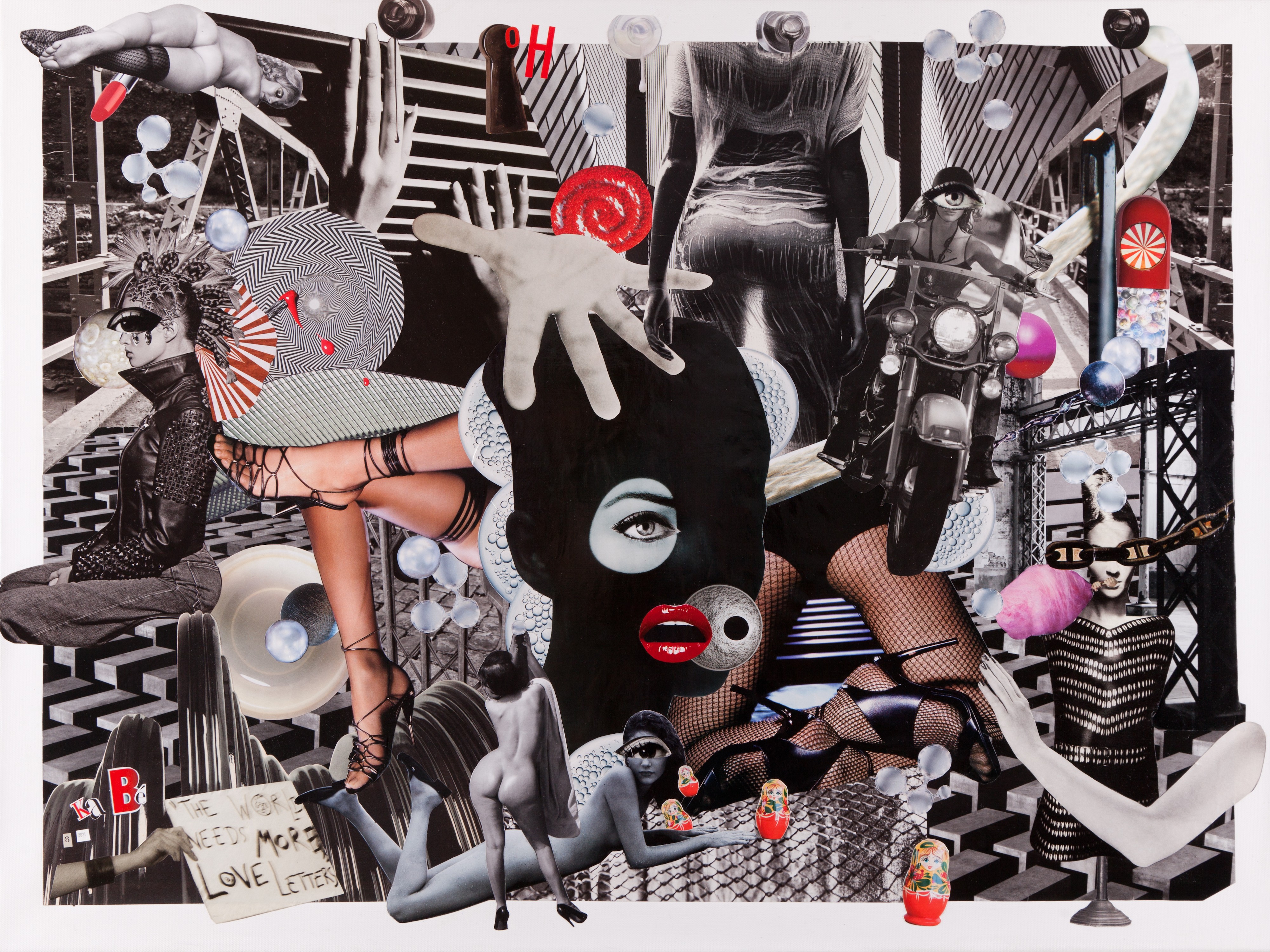 Karine Barbier (dite Ka Bé), Freedom - Portrait et condition de la femme - série Collages Karine Barbier (dite Ka Bé), Freedom - Portrait et condition de la femme - série Collages