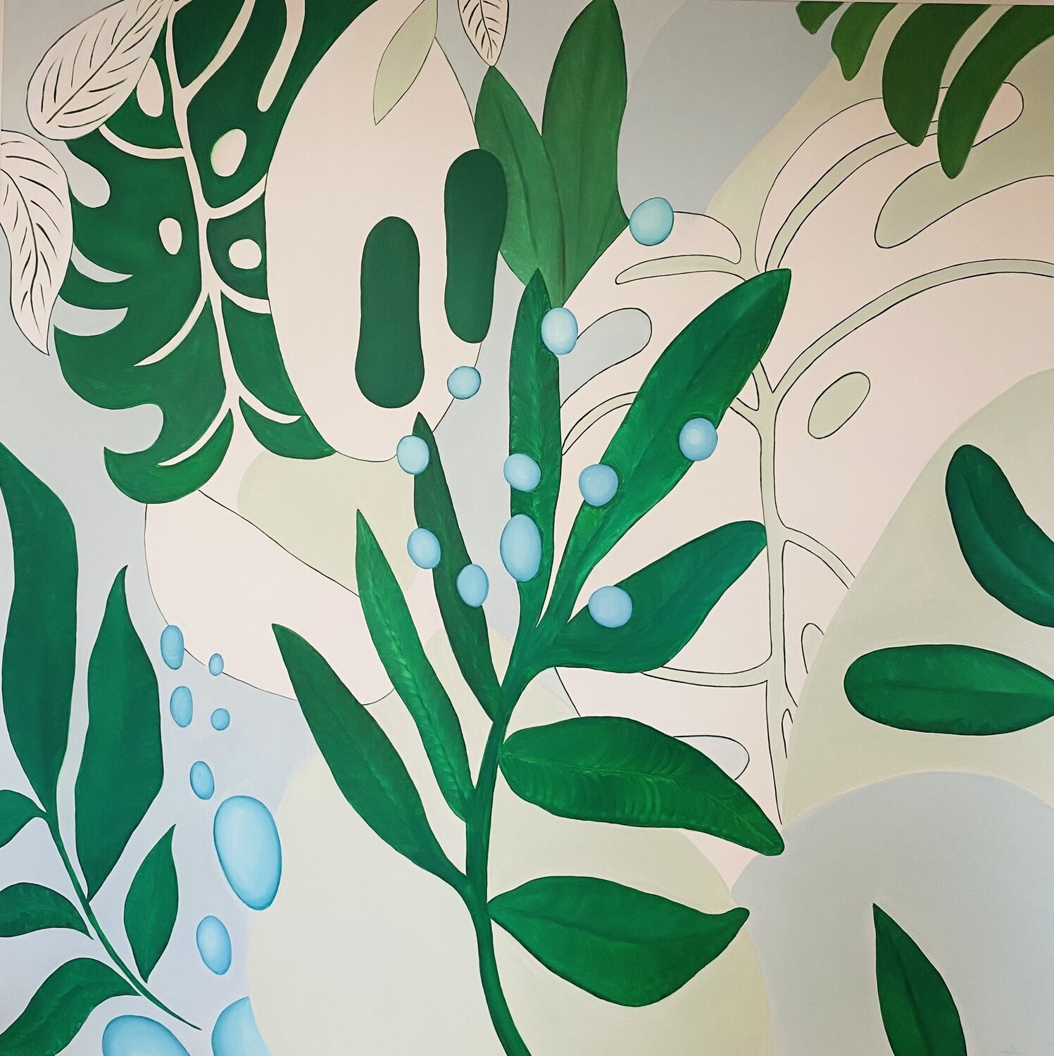Nataliia Krykun, Green tropical leaves Nataliia Krykun, Green tropical leaves