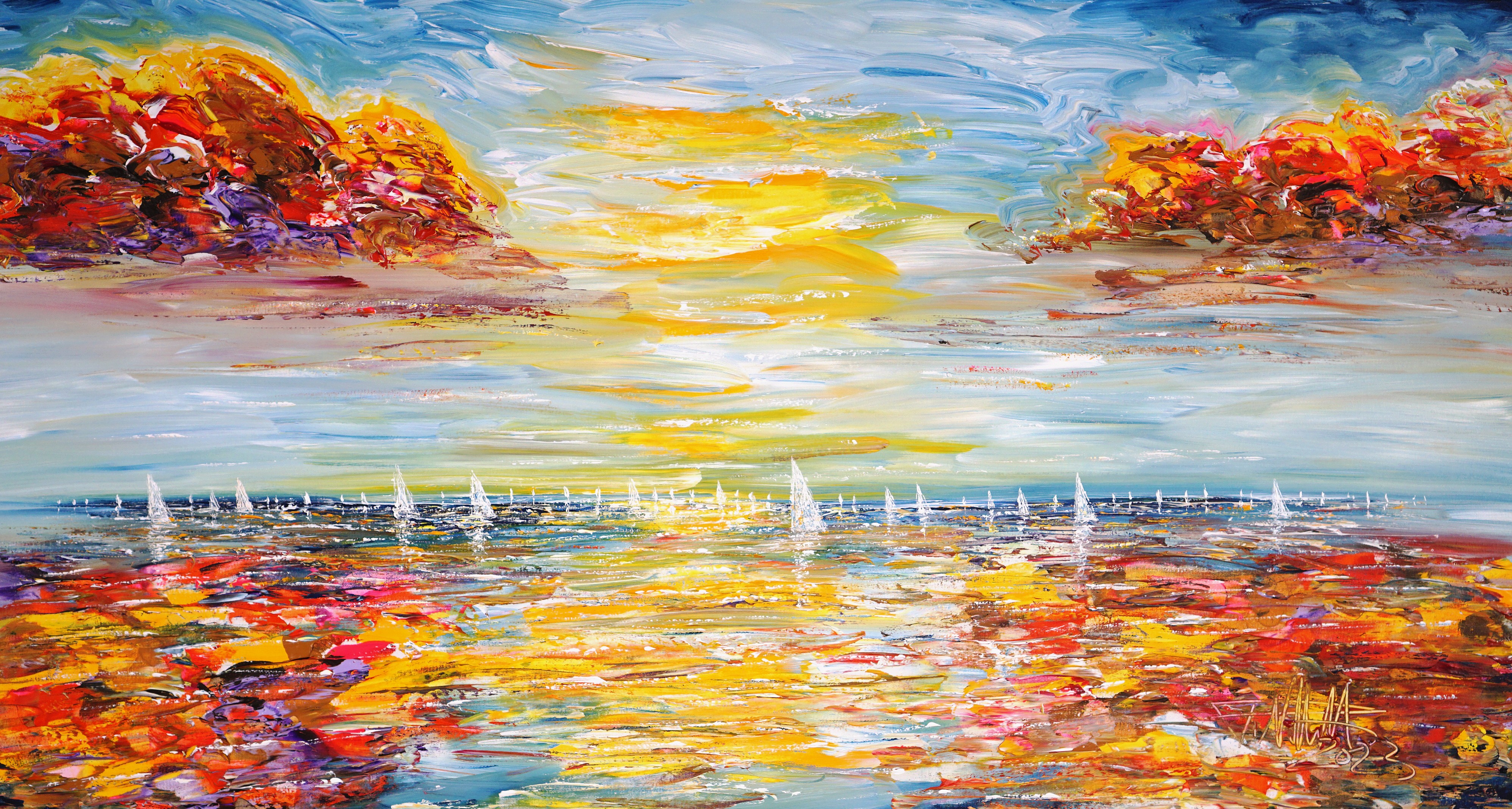 Peter Nottrott, Seascape sailing impressions L 5 Peter Nottrott, Seascape sailing impressions L 5