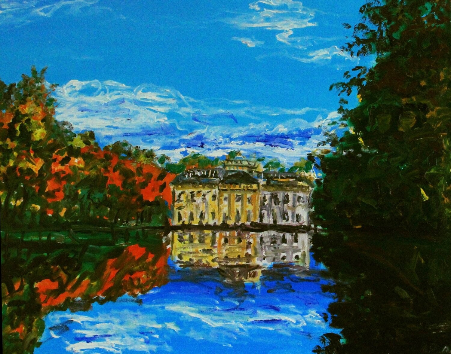 Nataliia Krykun, Palace on the Island / Lazienki Park in Warsaw, Poland, city landscape Nataliia Krykun, Palace on the Island / Lazienki Park in Warsaw, Poland, city landscape