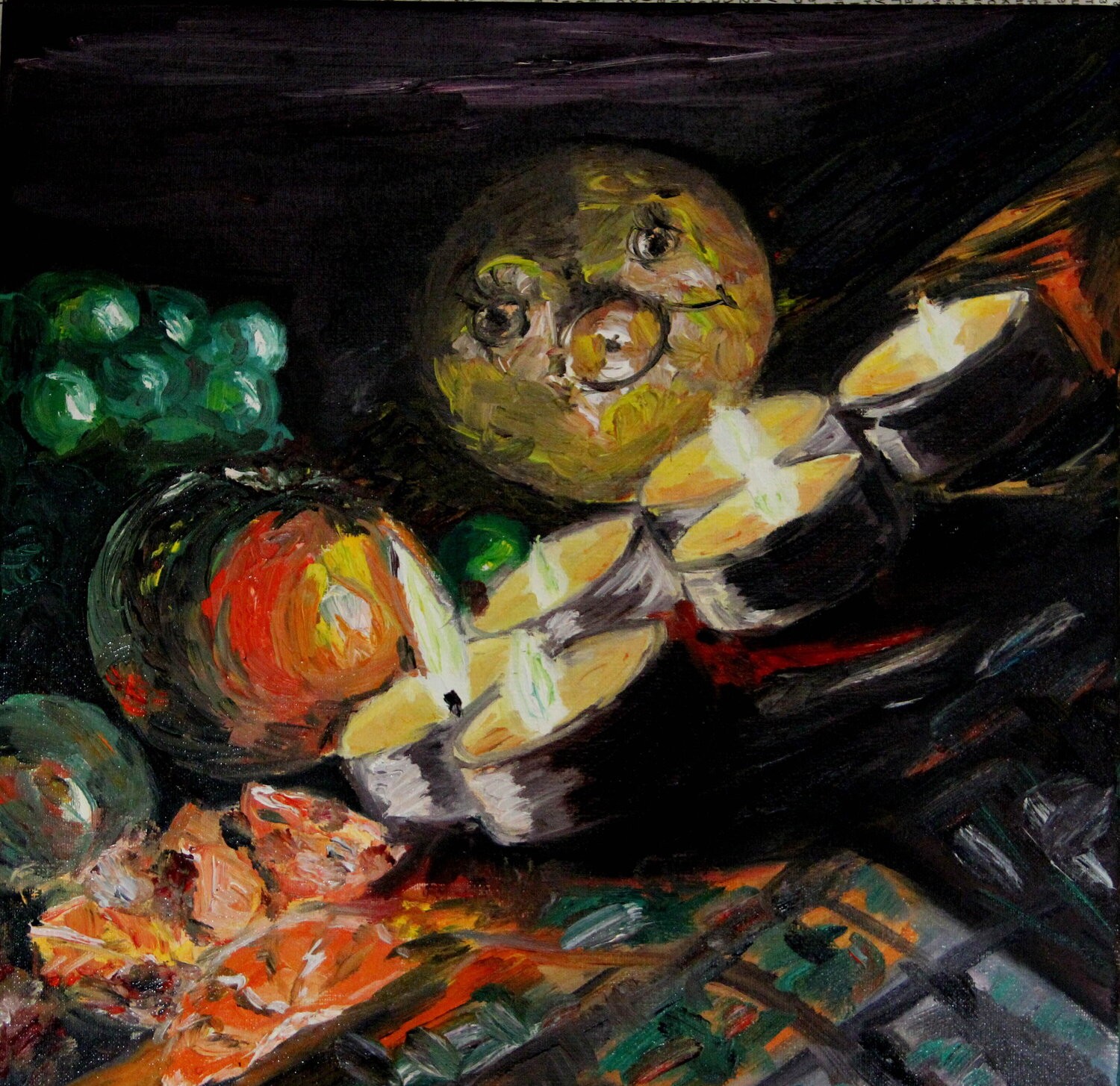 Nataliia Krykun, Still life - the light of a candle Nataliia Krykun, Still life - the light of a candle