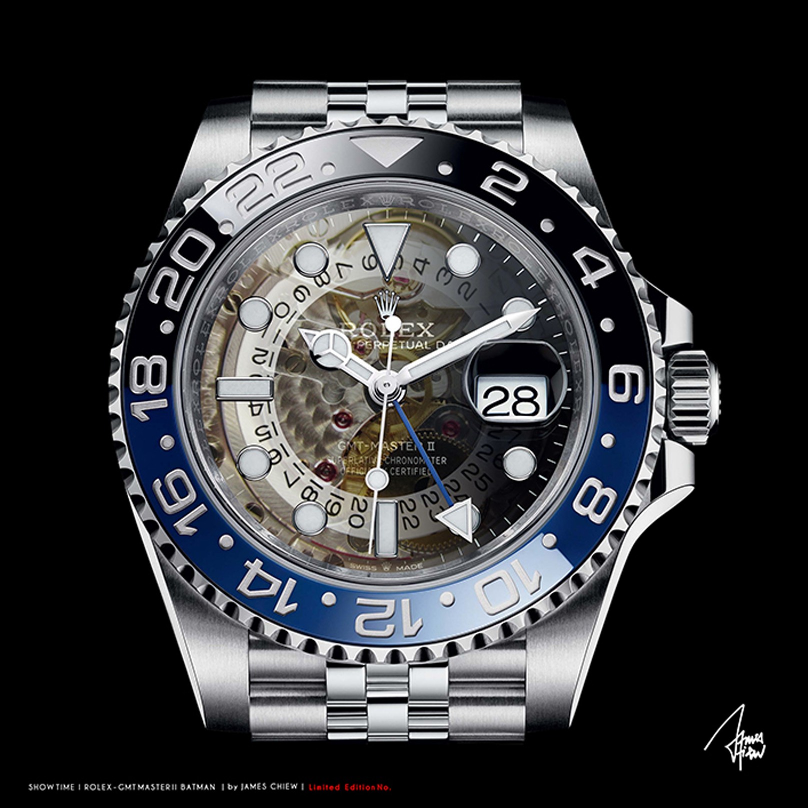 James Chiew, Rolex GMT Master II Batman James Chiew, Rolex GMT Master II Batman