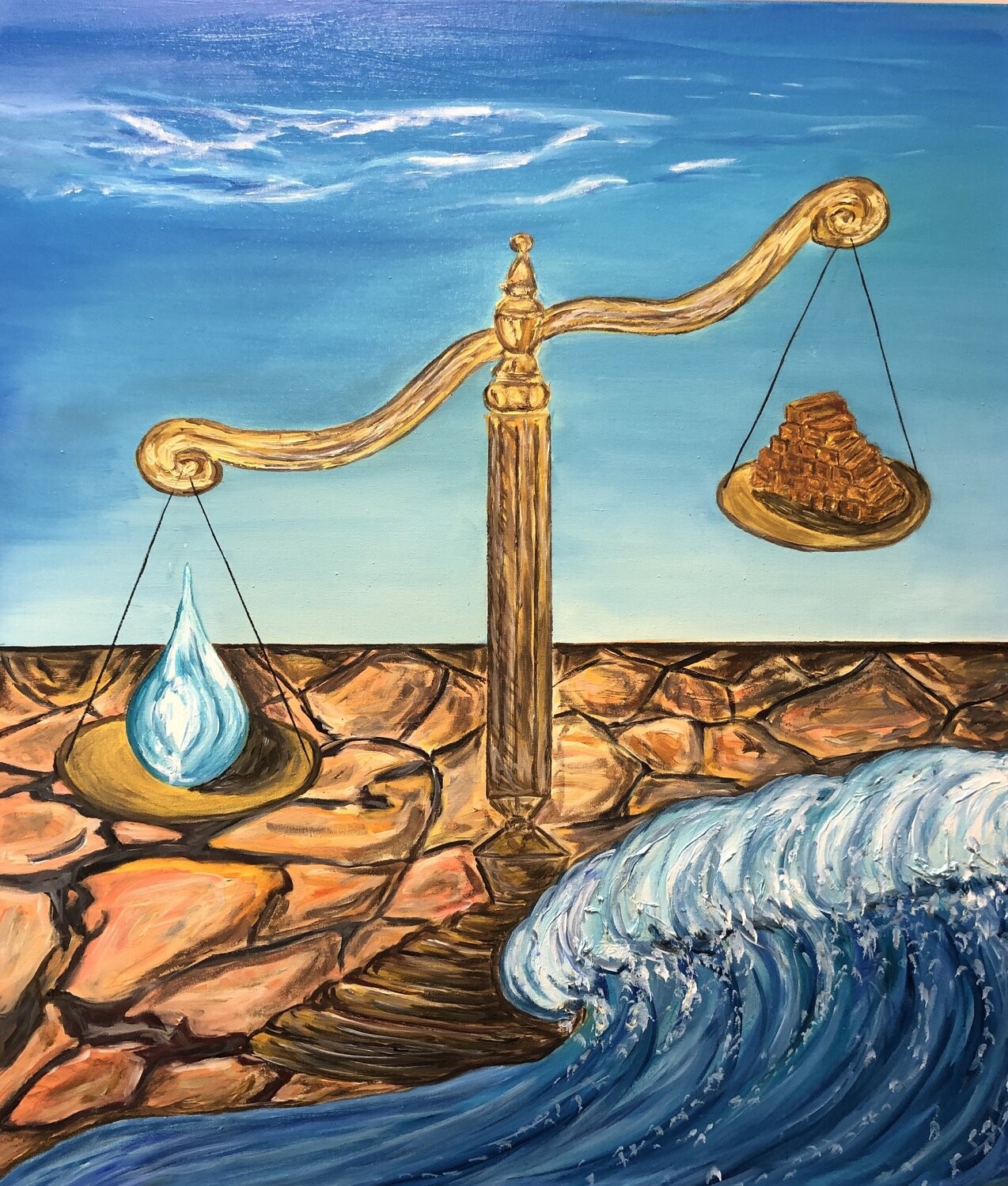 Nataliia Krykun, The last drop of water, Kakhov reservoir, Ukraine, Russia's war Nataliia Krykun, The last drop of water, Kakhov reservoir, Ukraine, Russia's war