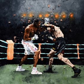Gemälde, Boxeurs, Sylvain Lang