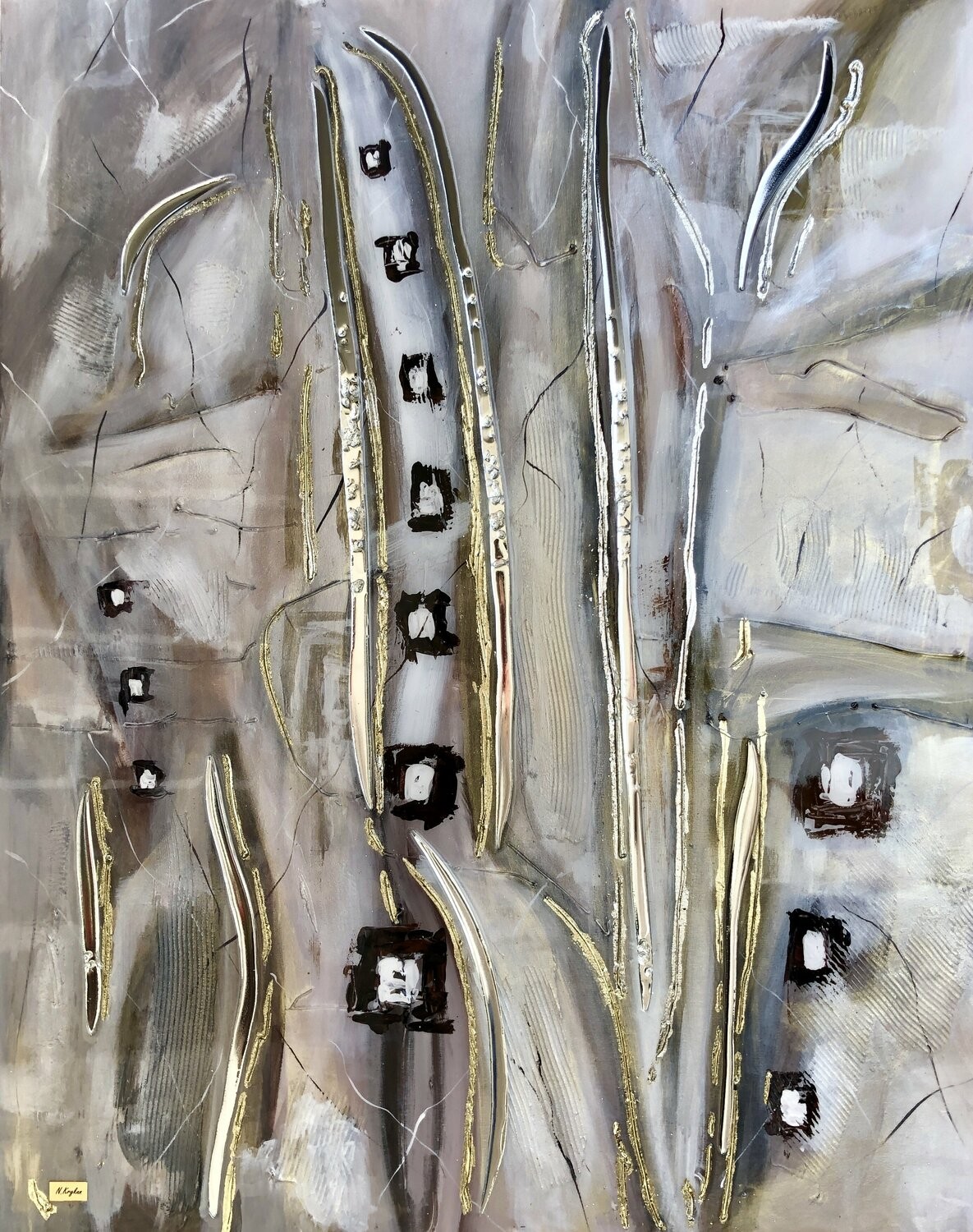Nataliia Krykun, Chocolate cream abstraction, Gray landscape Nataliia Krykun, Chocolate cream abstraction, Gray landscape
