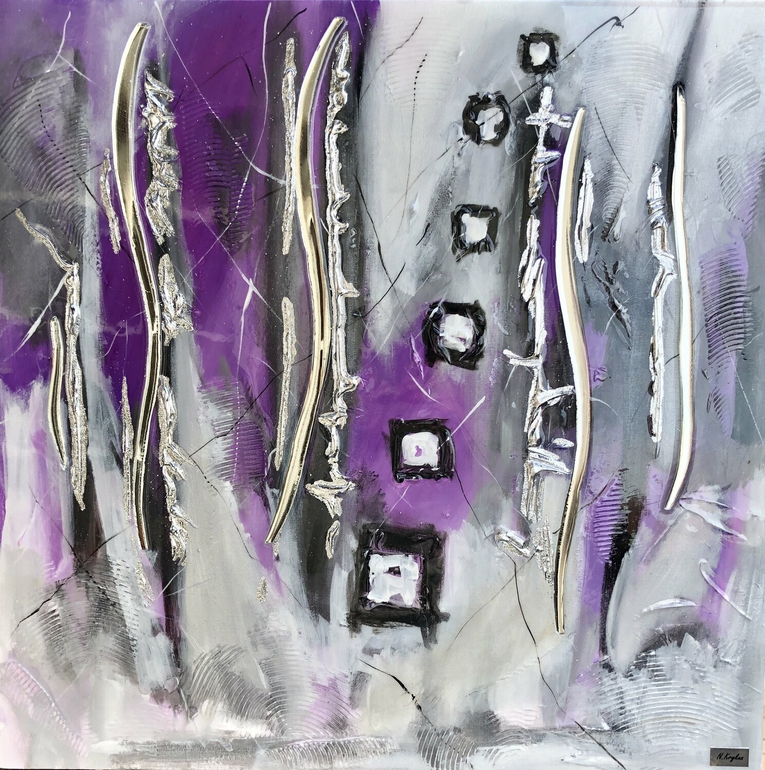 Nataliia Krykun, Violet lilac abstraction Nataliia Krykun, Violet lilac abstraction