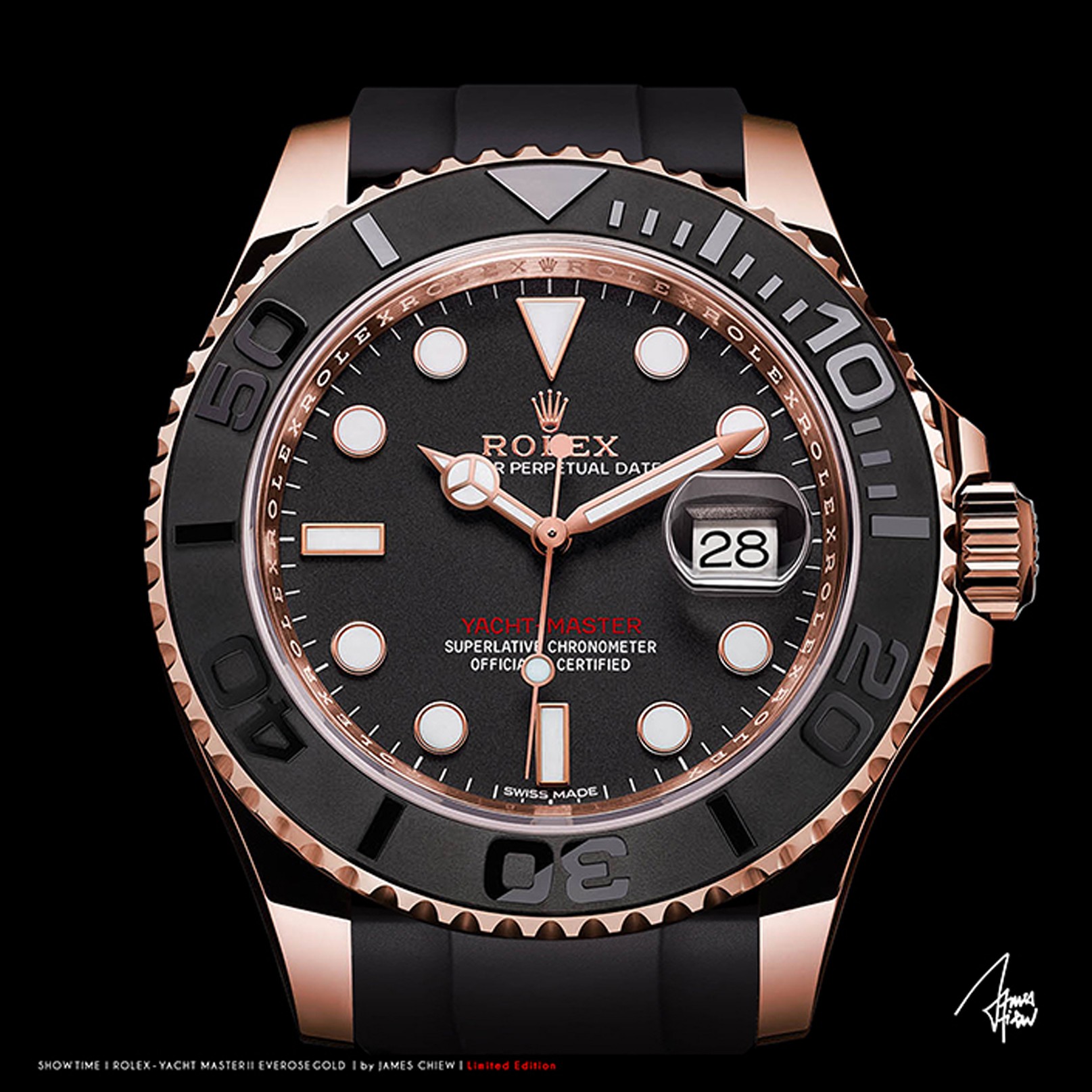James Chiew, Yacht Master II - Everose gold James Chiew, Yacht Master II - Everose gold