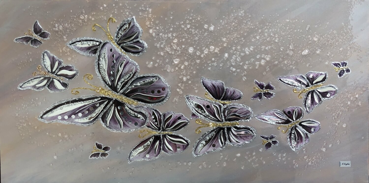 Nataliia Krykun, 3D silver butterflies Nataliia Krykun, 3D silver butterflies