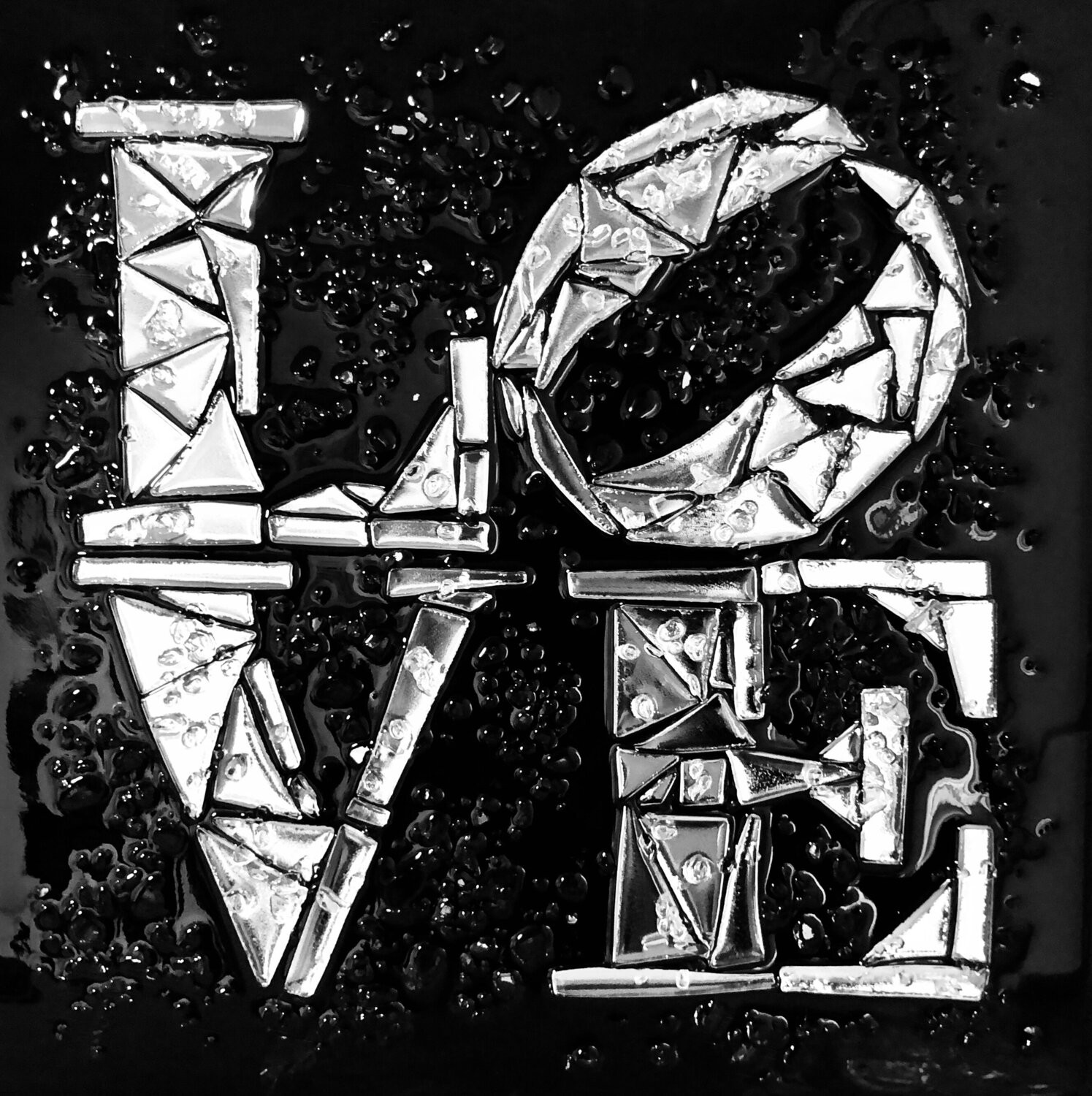 Nataliia Krykun, Mirror Love on Black Nataliia Krykun, Mirror Love on Black