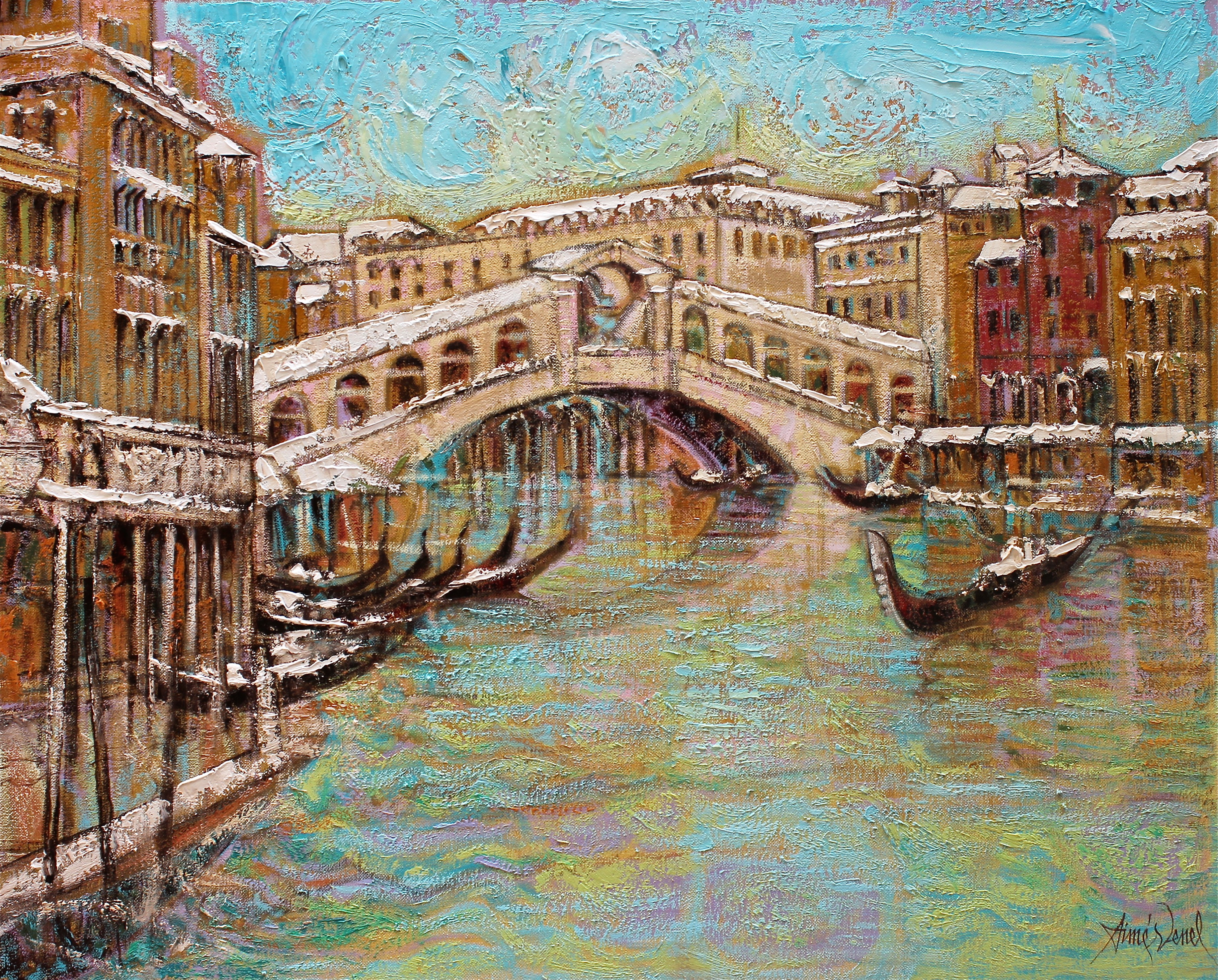 Aimé Venel, Venise, le Pont Rialto Aimé Venel, Venise, le Pont Rialto