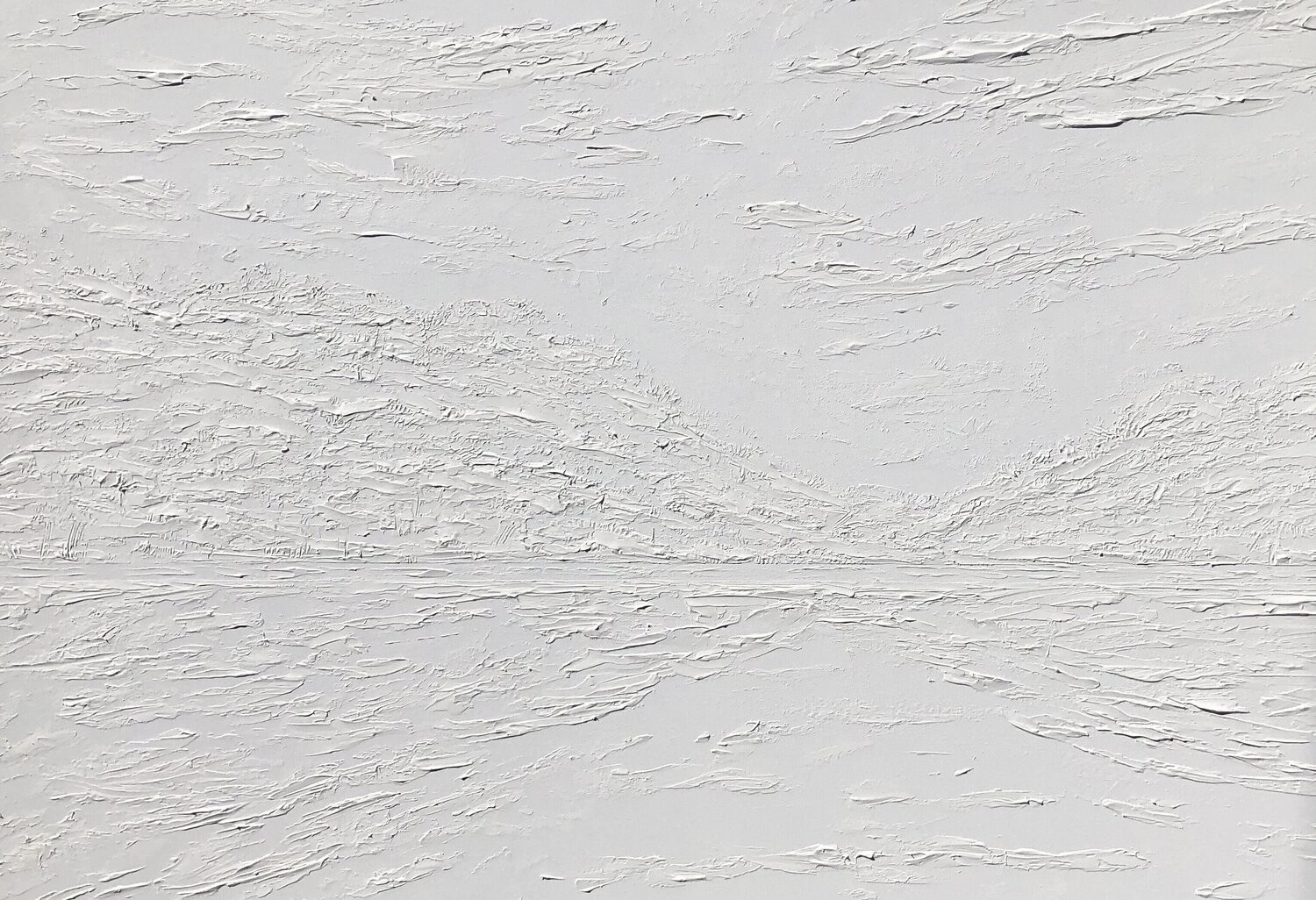 Nataliia Krykun, White seascape plaster textured objects 3d minimalism abstraction Nataliia Krykun, White seascape plaster textured objects 3d minimalism abstraction