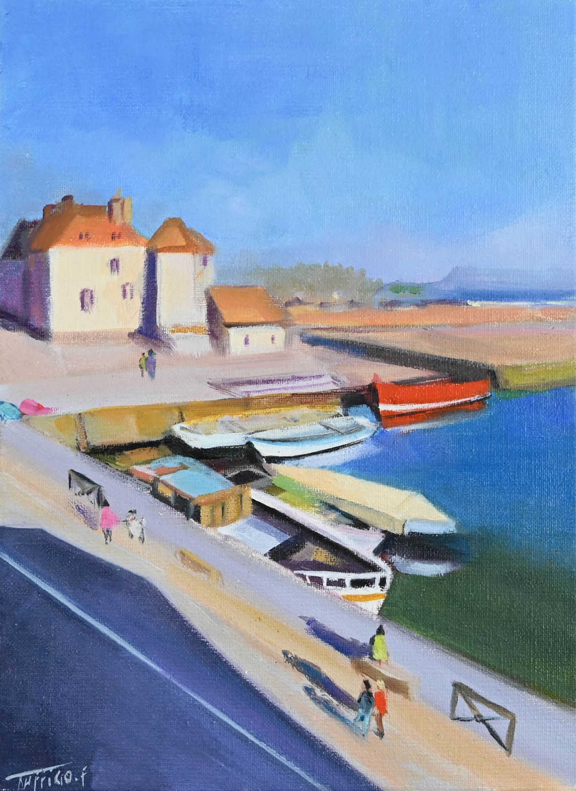 Fabienne Tuffigo, Vue du bar des artistes, Honfleur Fabienne Tuffigo, Vue du bar des artistes, Honfleur
