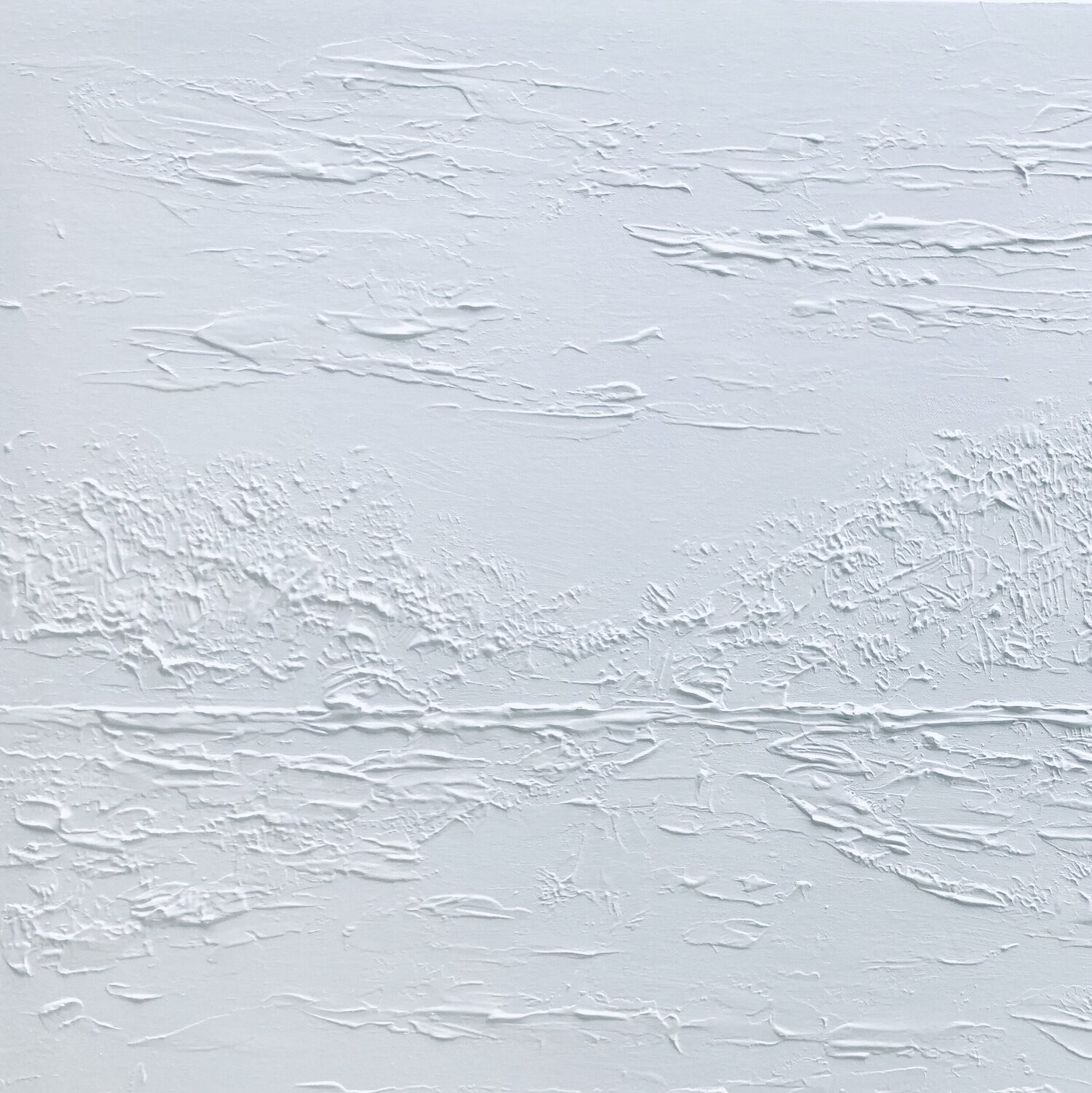 Nataliia Krykun, Winter white landscape - objects 3d cement Nataliia Krykun, Winter white landscape - objects 3d cement