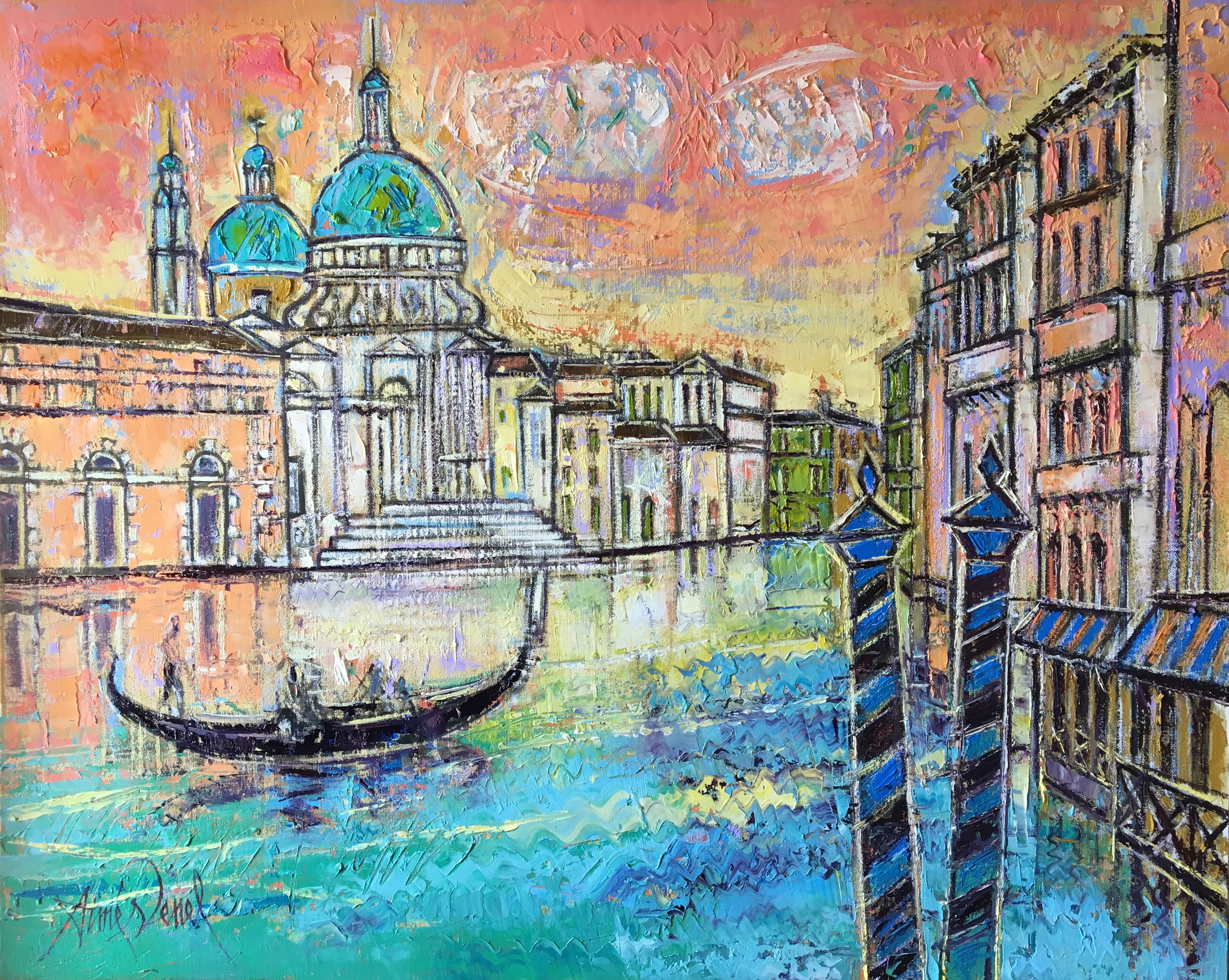 Aimé Venel, Crépuscule à Venise Aimé Venel, Crépuscule à Venise