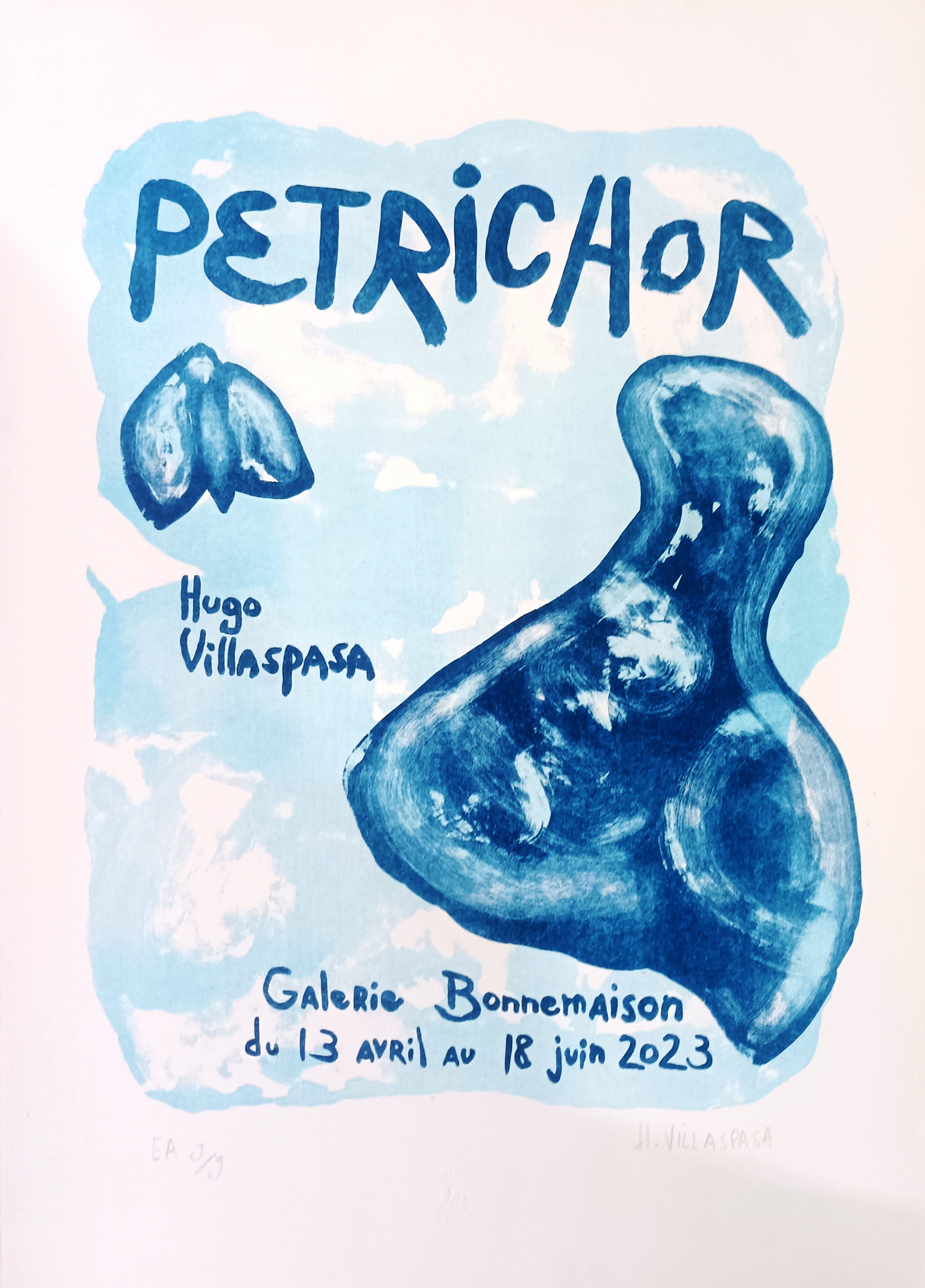 Hugo Villaspasa, Affiche exposition Galerie Bonnemaison Hugo Villaspasa, Affiche exposition Galerie Bonnemaison