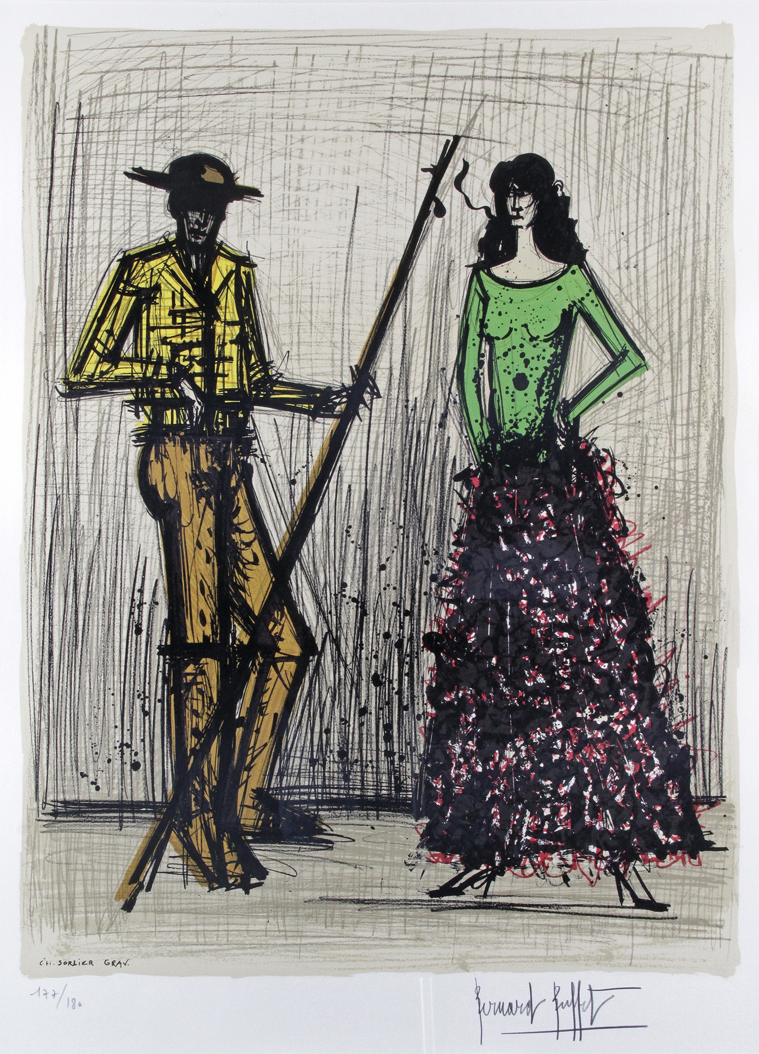 Bernard Buffet, Picador et Cigarière Bernard Buffet, Picador et Cigarière