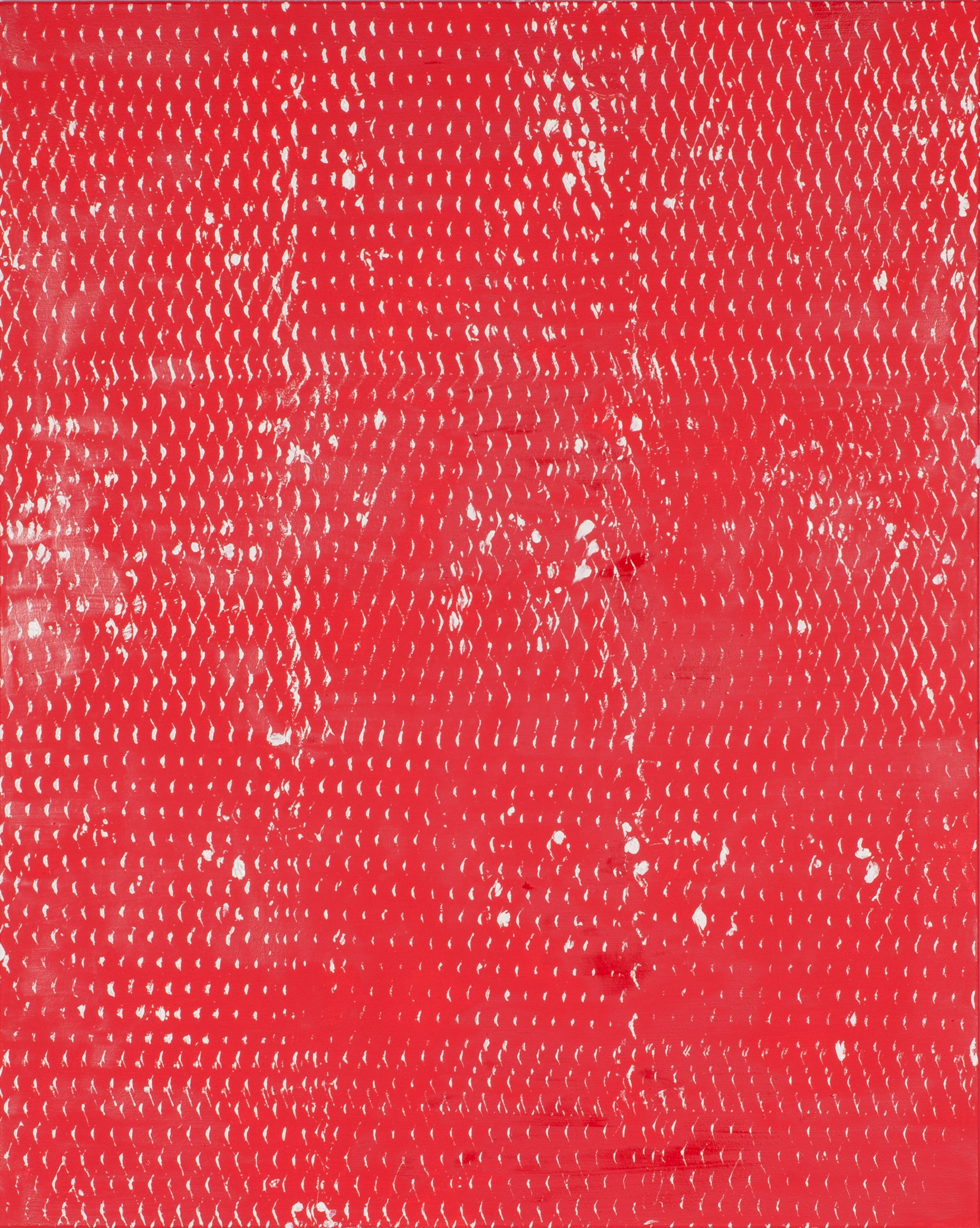 Clemens Wolf, Red and White II, Expanded Metal Painting Clemens Wolf, Red and White II, Expanded Metal Painting