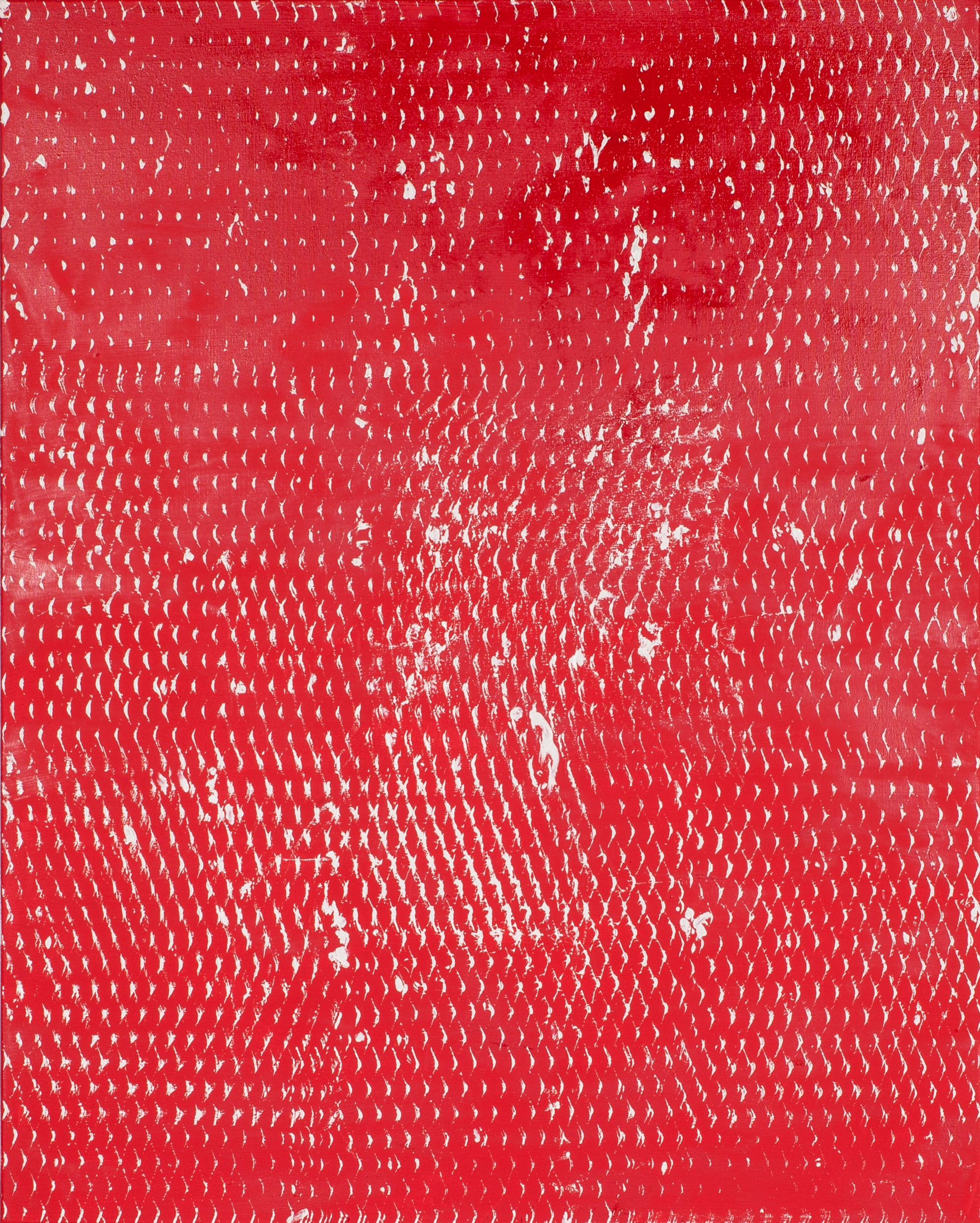 Clemens Wolf, Red and White III, Expanded Metal Painting Clemens Wolf, Red and White III, Expanded Metal Painting