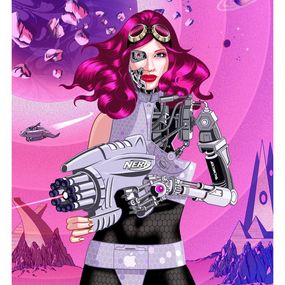 Drucke, Cyber girl, Philippe Grimaud