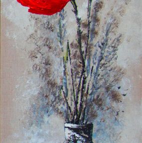 Painting, Les coquelicots 3, Michèle Kaus