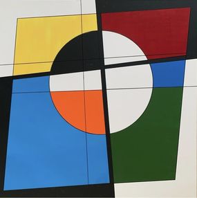 Peinture, Abstraction géométrique n°17, Jean-Pierre Rives