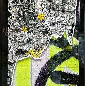 Samouraï graffiti fluo, Julien Soone