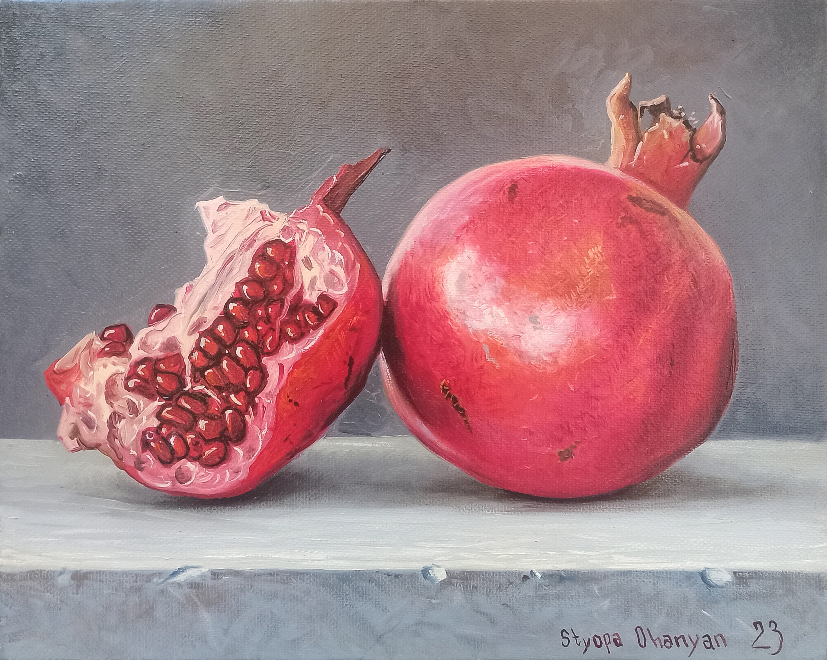 Stepan Ohanyan, Still life - pomegranates Stepan Ohanyan, Still life - pomegranates