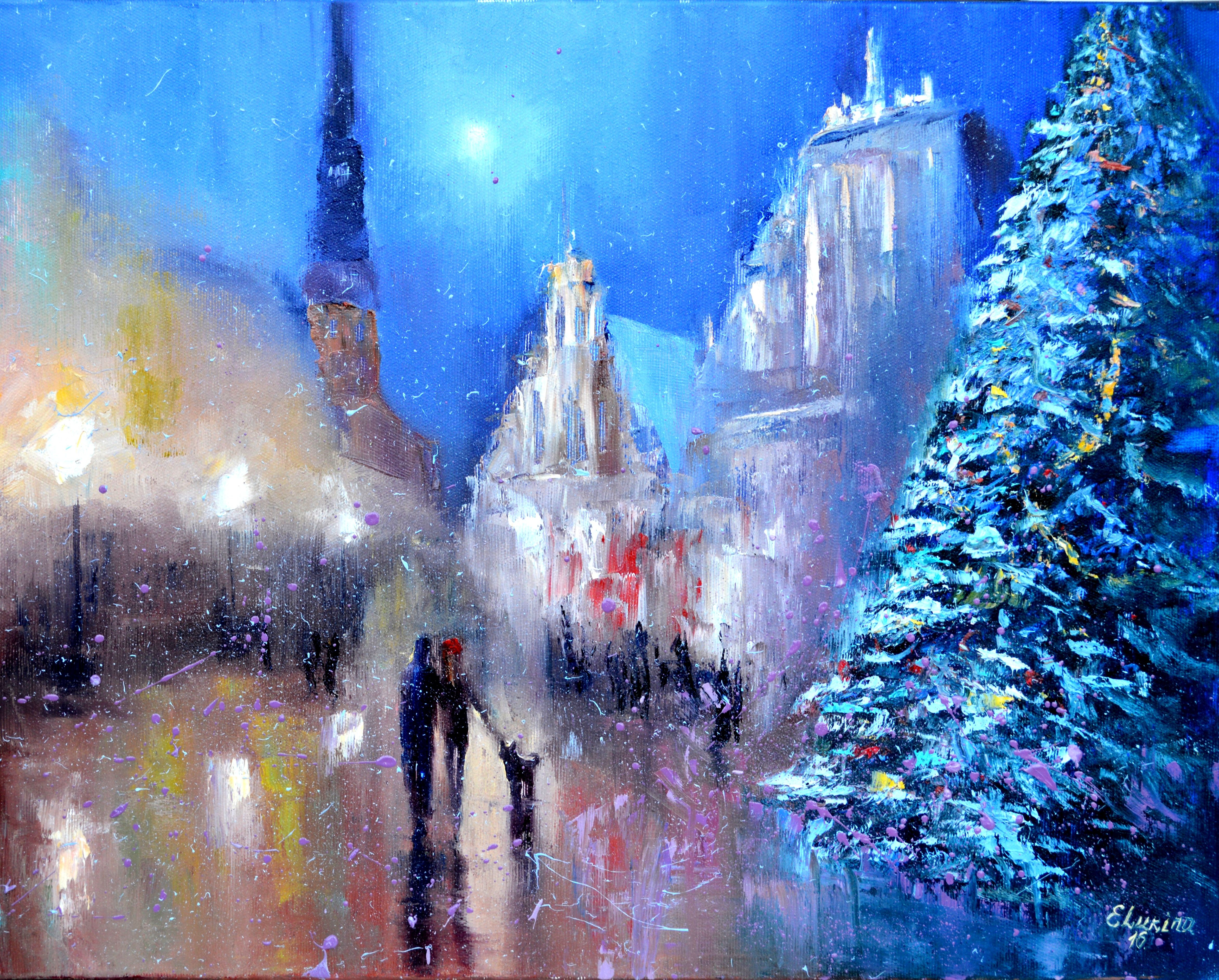 Elena Lukina, Christmas Tree at the City Hall Square Elena Lukina, Christmas Tree at the City Hall Square