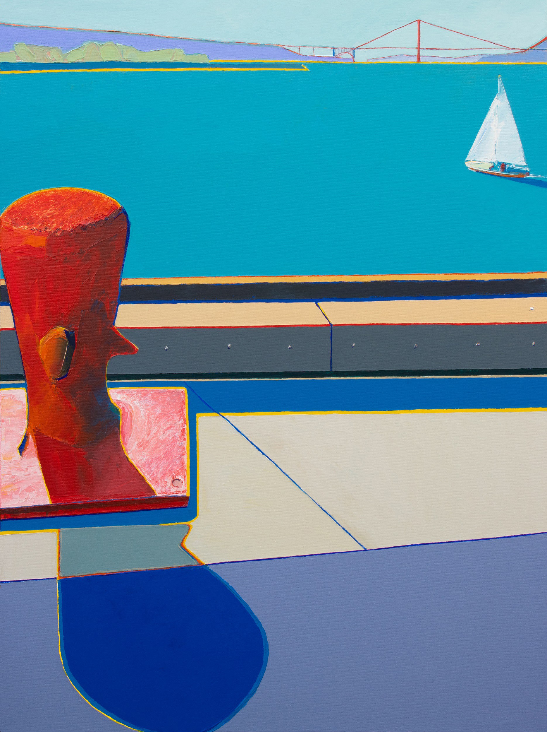Timothy Mulligan, The red bollard Timothy Mulligan, The red bollard