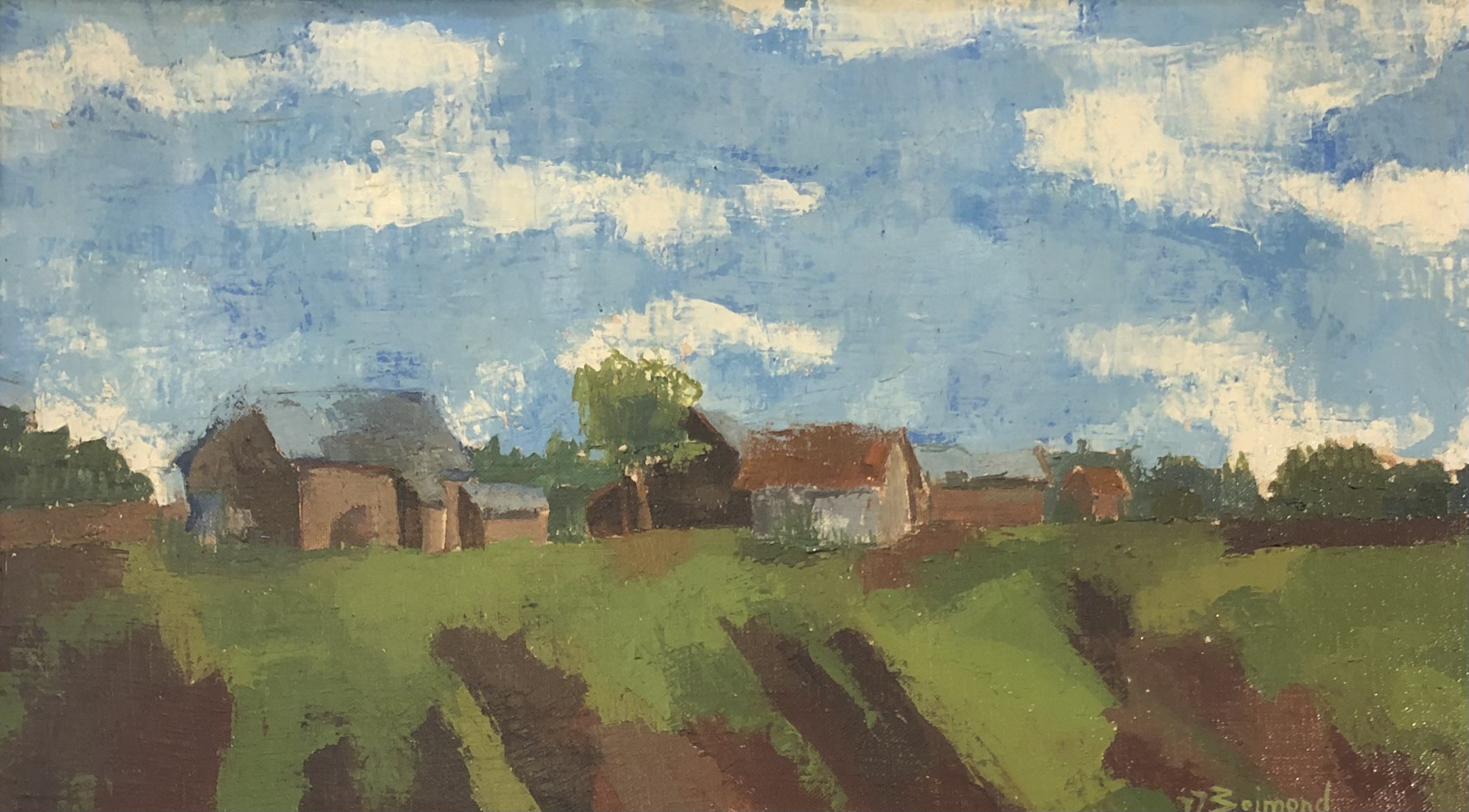 Jean Jacques Boimond, Paysage de Moneuse Jean Jacques Boimond, Paysage de Moneuse