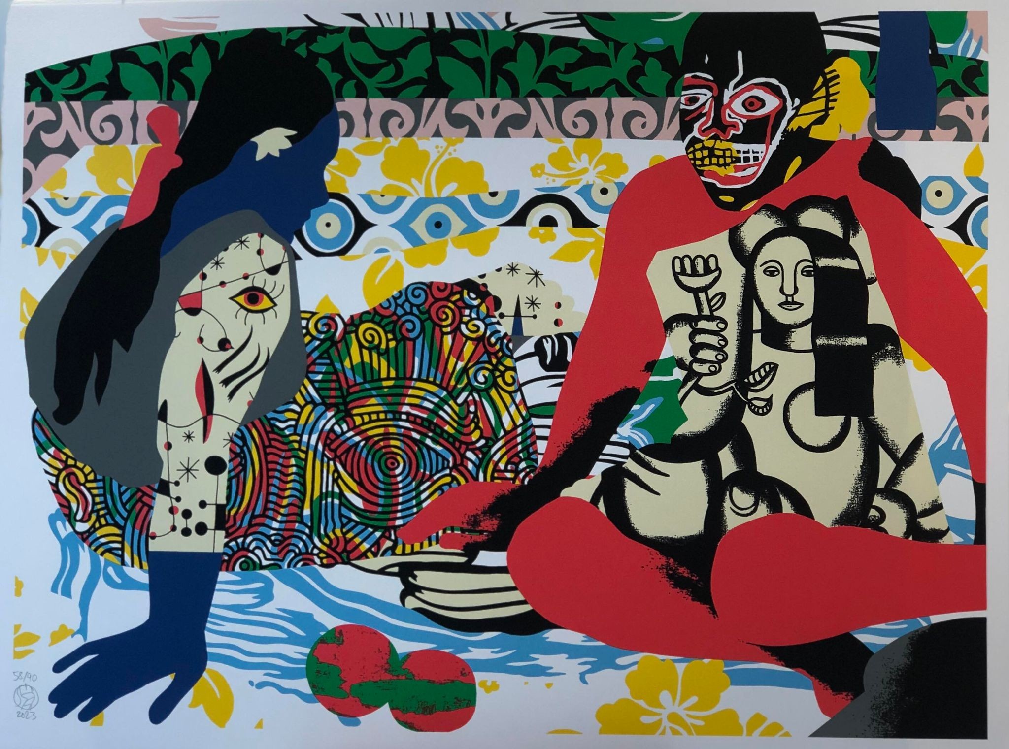 Speedy Graphito, Les femmes de Tahiti, sérigraphie originale Speedy Graphito, Les femmes de Tahiti, sérigraphie originale
