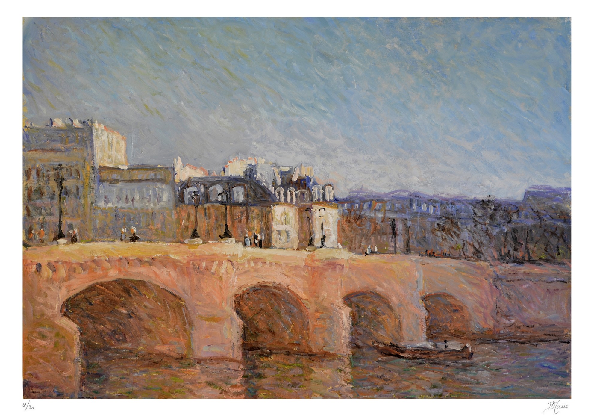 Patrick Marie, Le pont neuf - le soir I Patrick Marie, Le pont neuf - le soir I